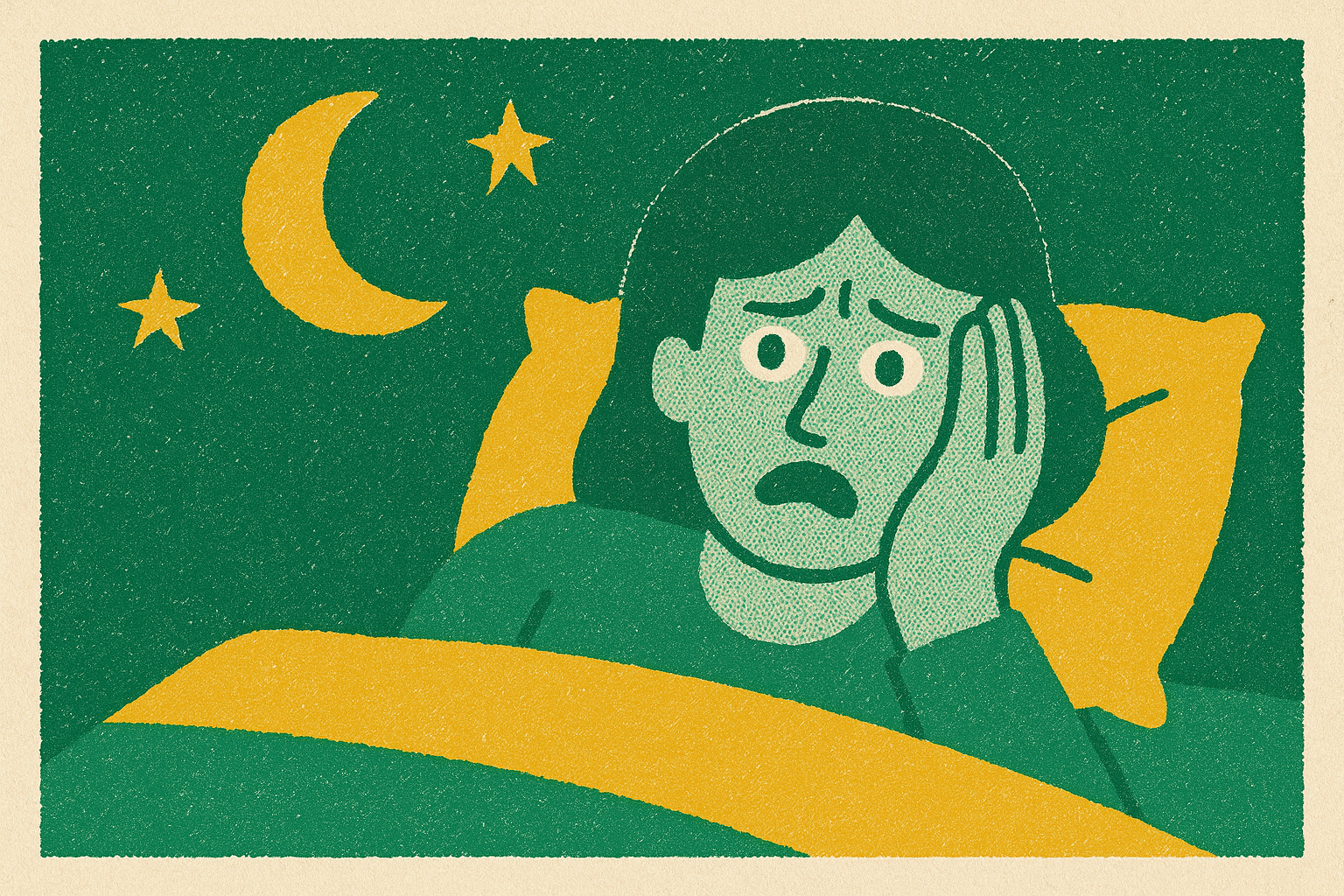 Cover illustration for “Nocturnal Panic Attacks Causes and Management”