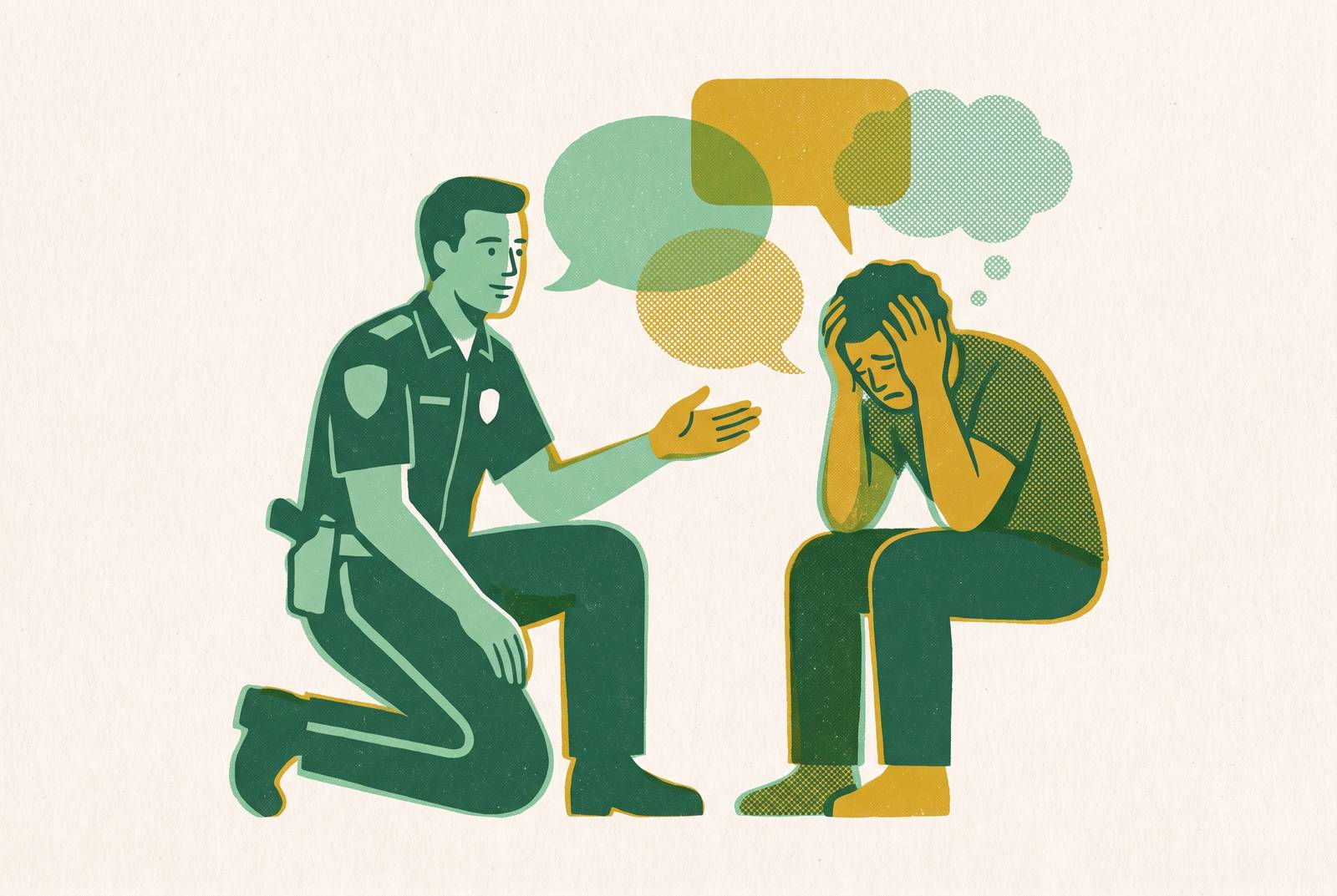 Cover illustration for “Crisis Intervention Team Training and Police Response to Mental Health Calls”