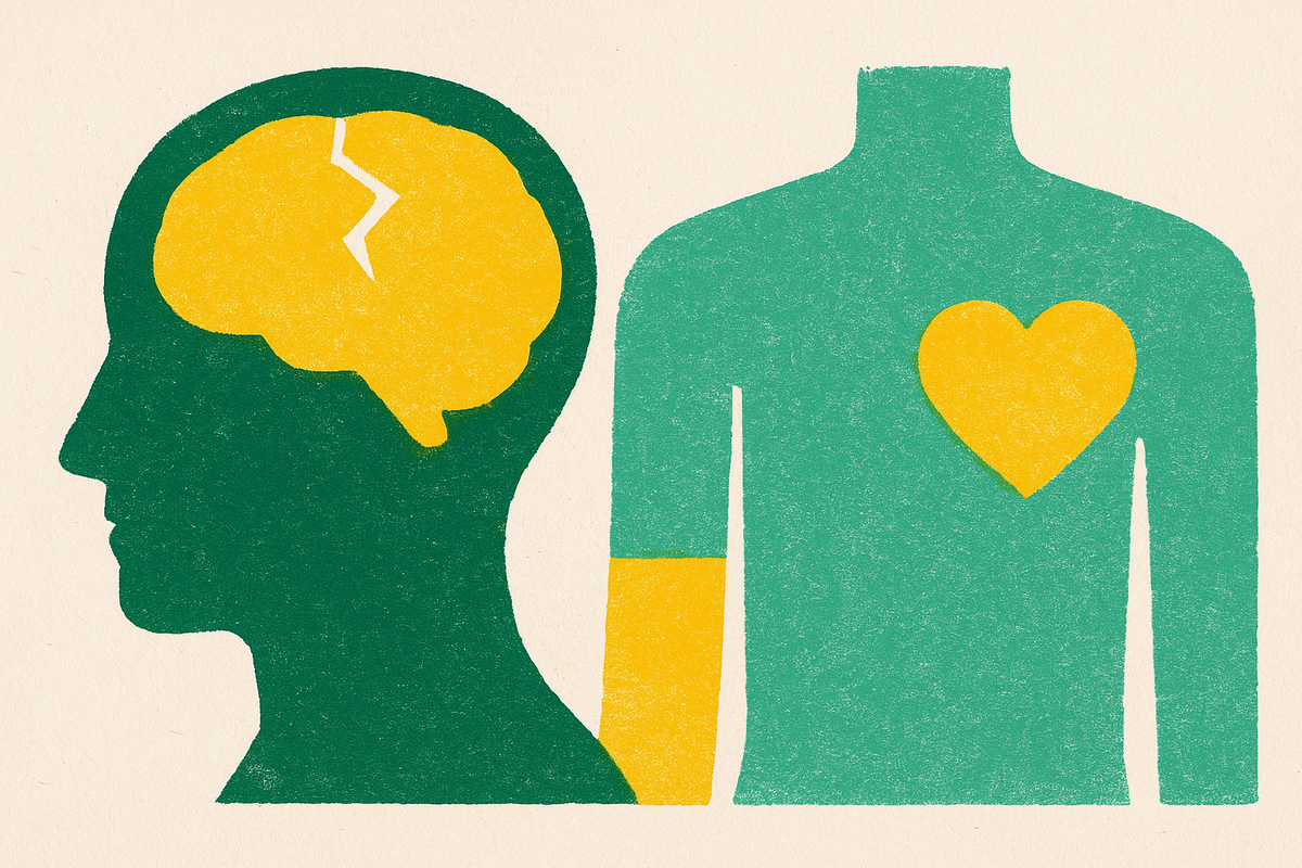 Cover illustration for “Serious Mental Illness and Physical Health Comorbidities”