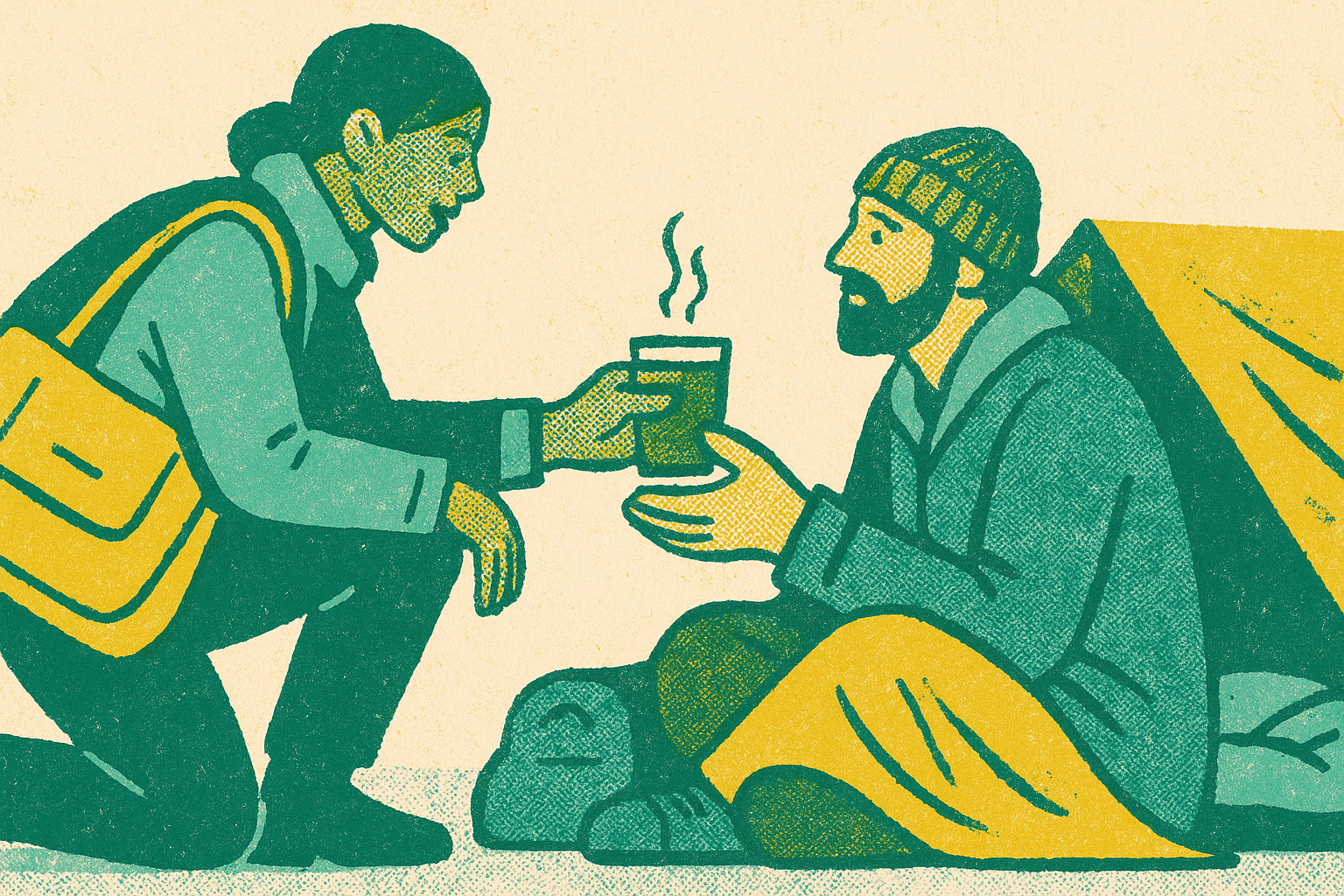 Cover illustration for “Street Outreach Services for Unhoused Populations”
