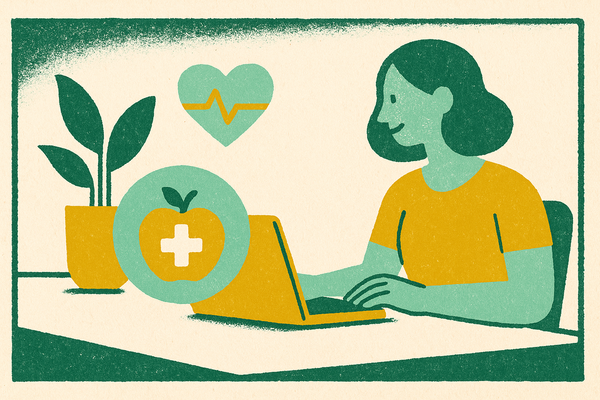 Cover illustration for “Workplace Wellness Programs and Preventive Health Outcomes”