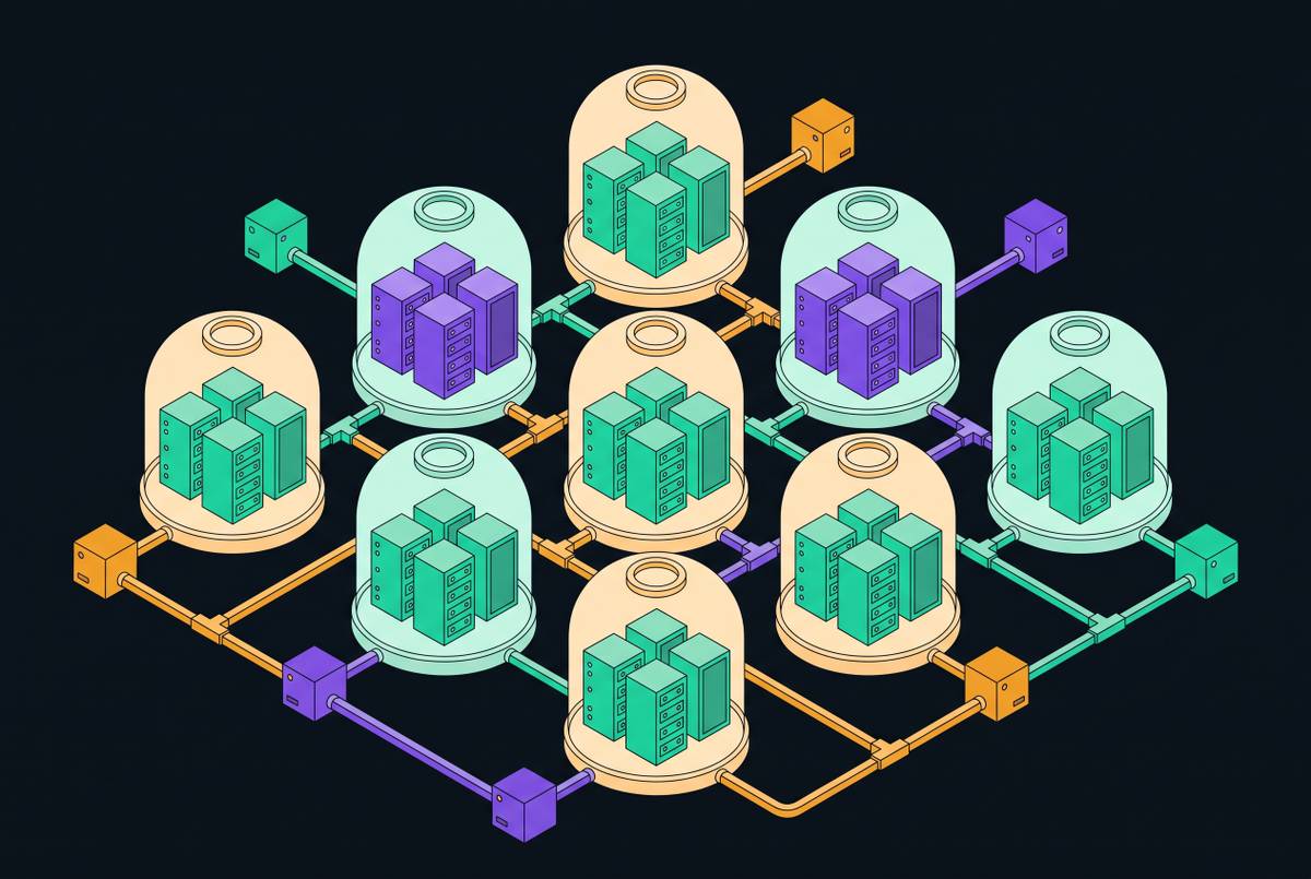 Cover illustration for “Hermetic Test Environments for Backend Services”