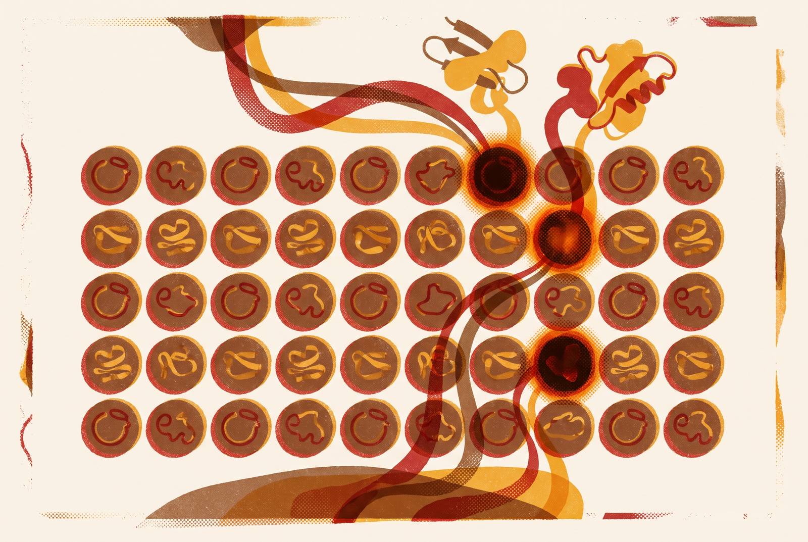 Cover illustration for “Variant Library Screening Strategies in Cell-Free Expression Systems”