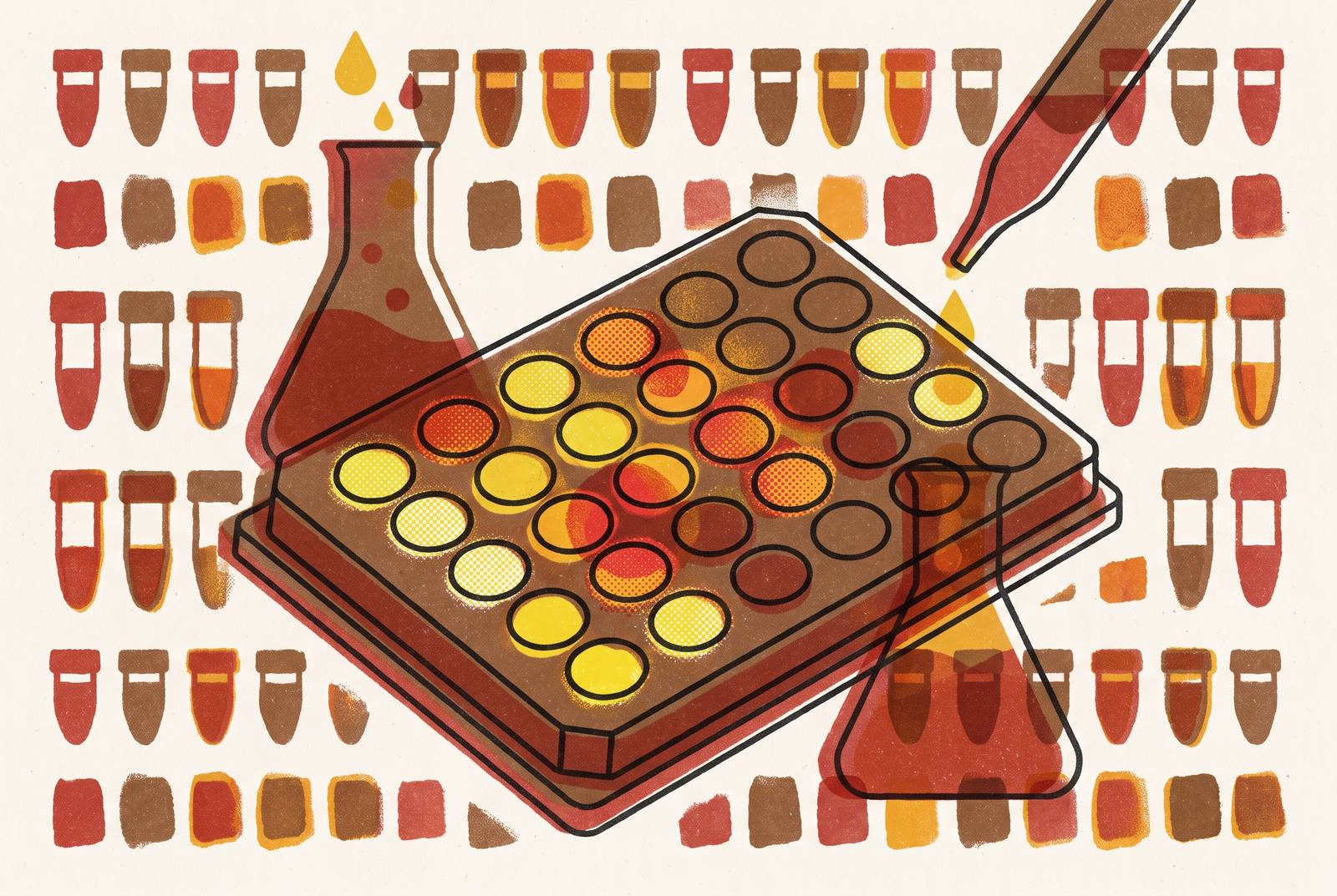 Cover illustration for “Fluorescence Reporter Assays for CFPS Lot-to-Lot Consistency Testing”