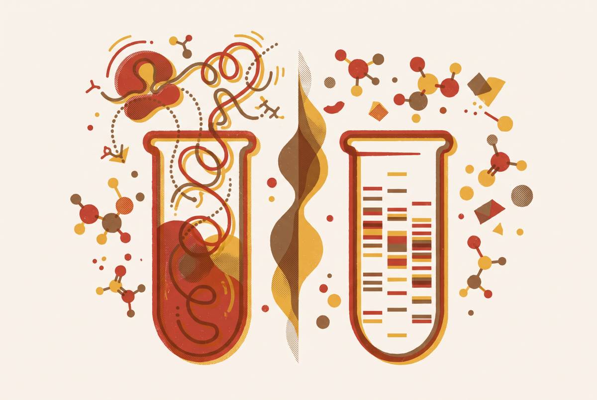 Cover illustration for “Activity-Based vs. Purity-Based QC Metrics for Protein Synthesis Reagents”