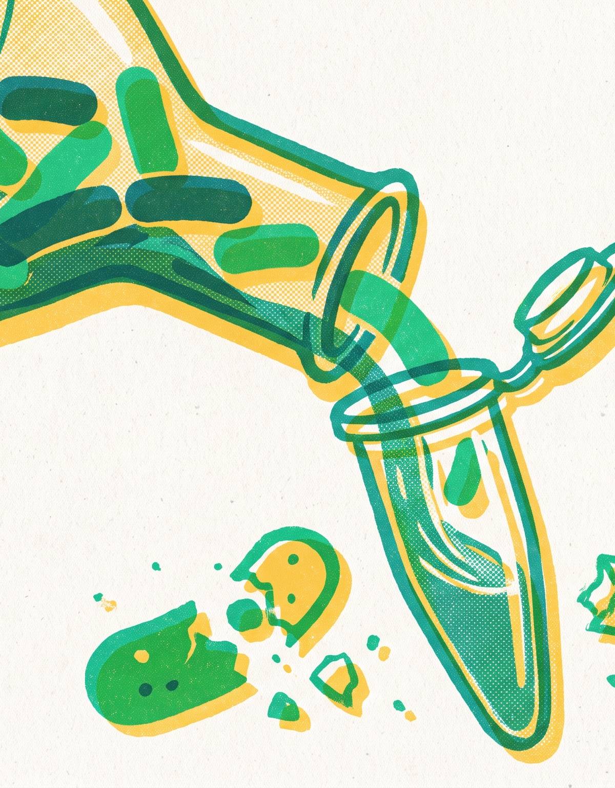 Cover illustration for “E. coli Extract Preparation for Cell-Free Systems”