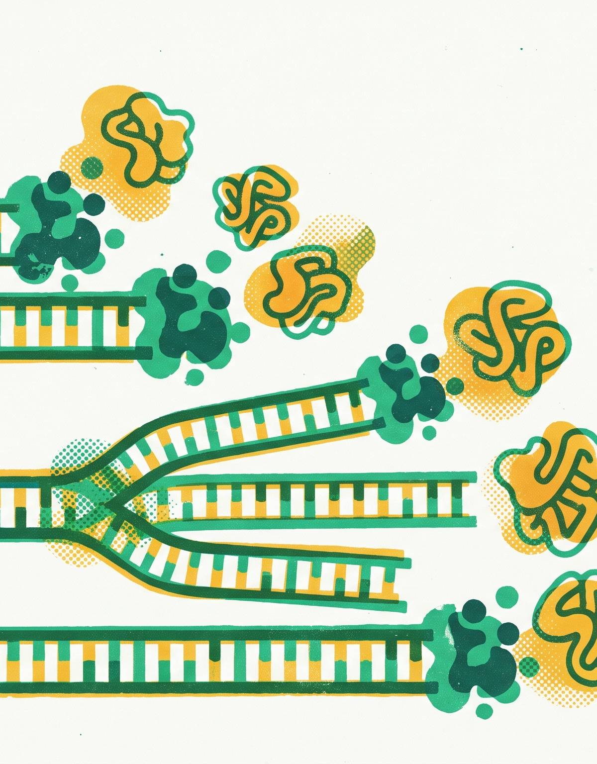 Cover illustration for “Linear DNA Templates for Rapid CFPS Variant Generation”