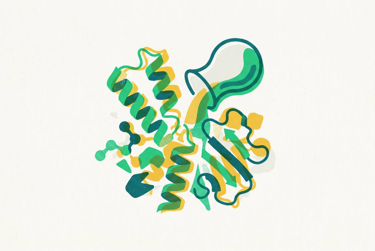 Cover illustration for “Cell-Free Production of Difficult Targets for Structural Biology Sample Prep”