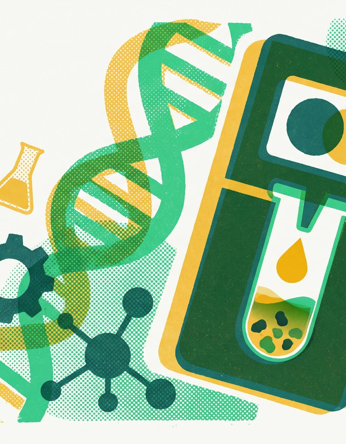 Cover illustration for “Point-of-Need Diagnostics Using Freeze-Dried Cell-Free Reagents”