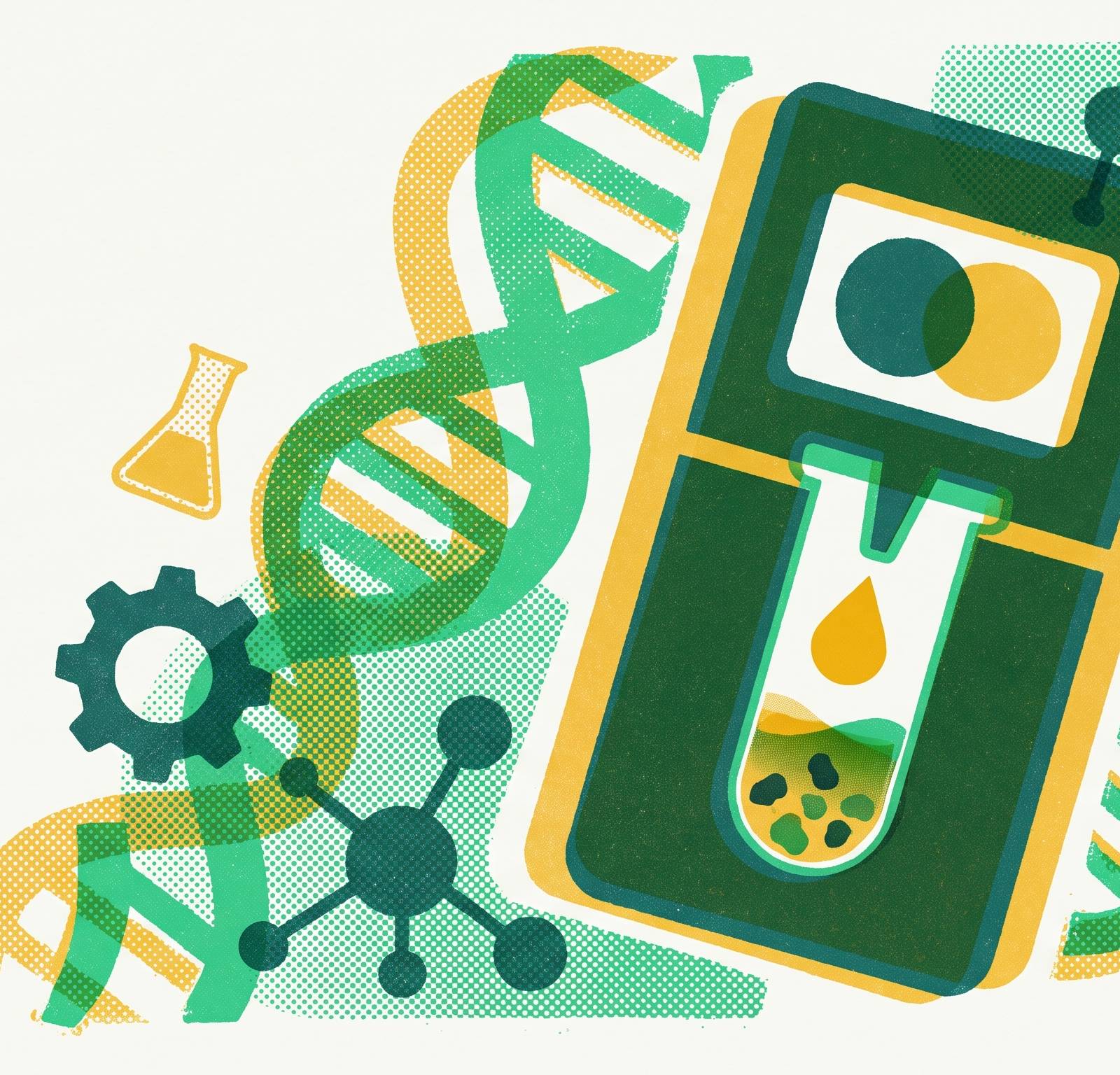 Cover illustration for “Point-of-Need Diagnostics Using Freeze-Dried Cell-Free Reagents”