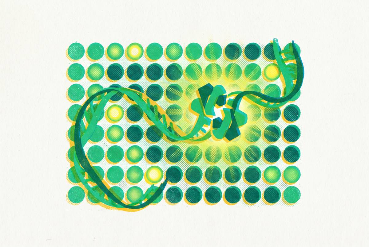 Cover illustration for “Fluorescent Reporter Integration in CFPS Screening Assays”