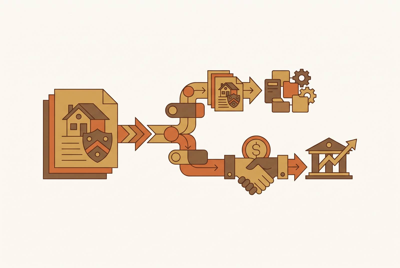 Cover illustration for “Subrogation Document Workflow in Property and Casualty Insurance”
