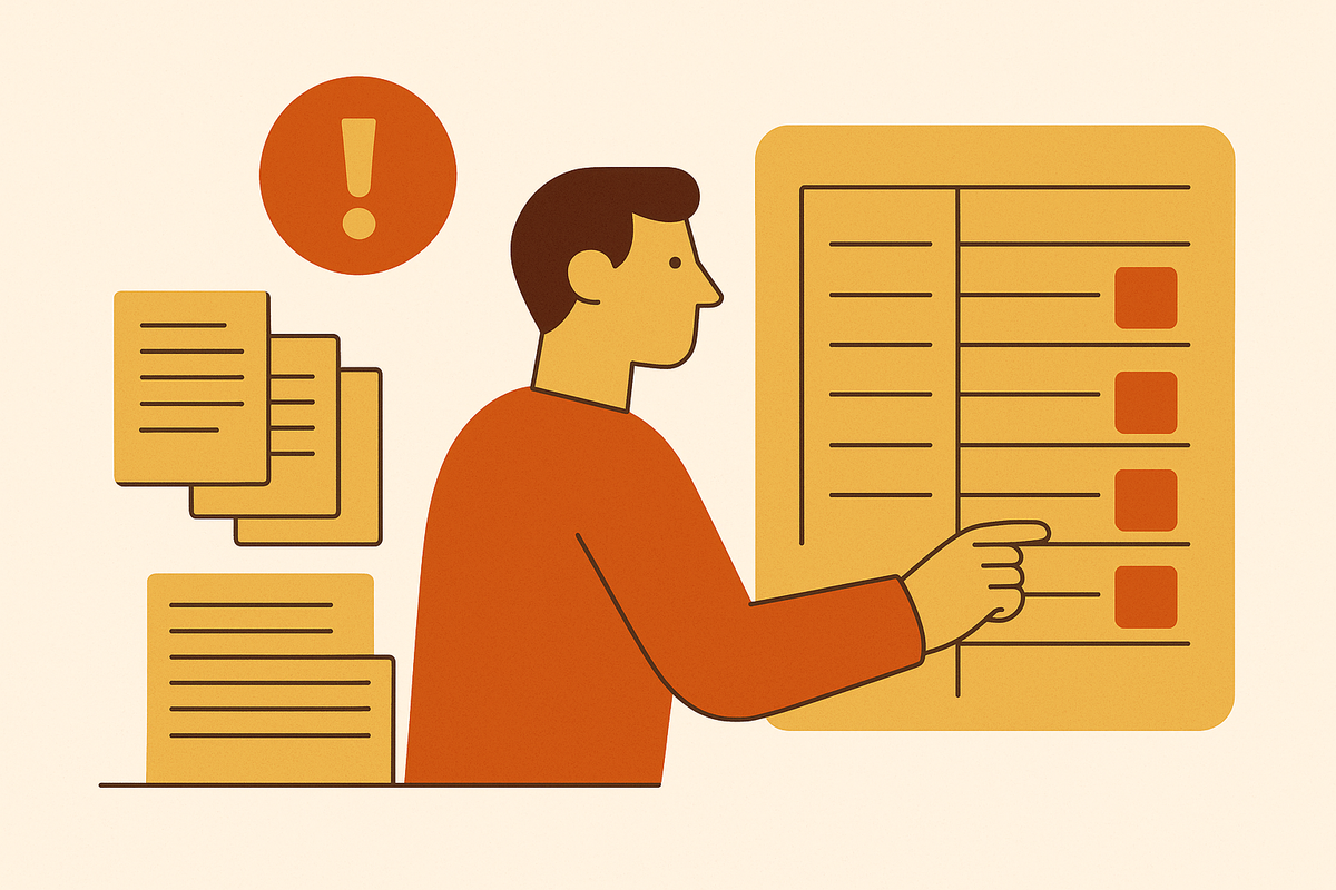 Cover illustration for “Exception Queue Design for High-Volume Invoice Processing”