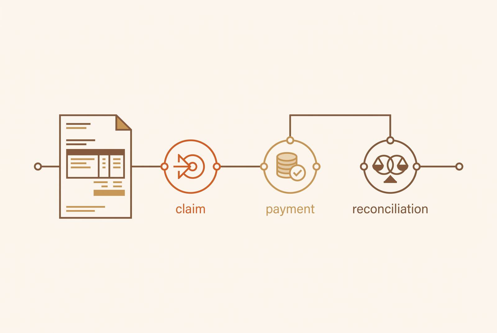 Cover illustration for “EOB Processing Workflow in Healthcare Revenue Cycle”
