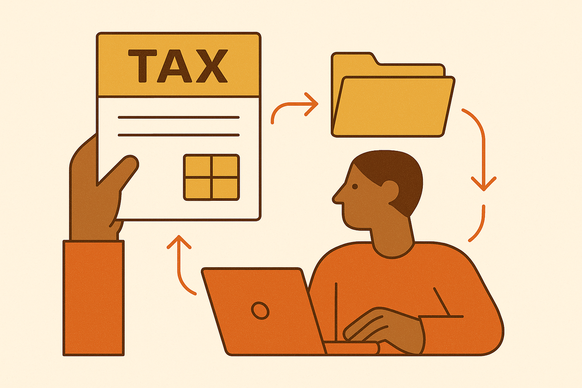 Cover illustration for “Tax Form Ingestion Workflow for Employee Onboarding”
