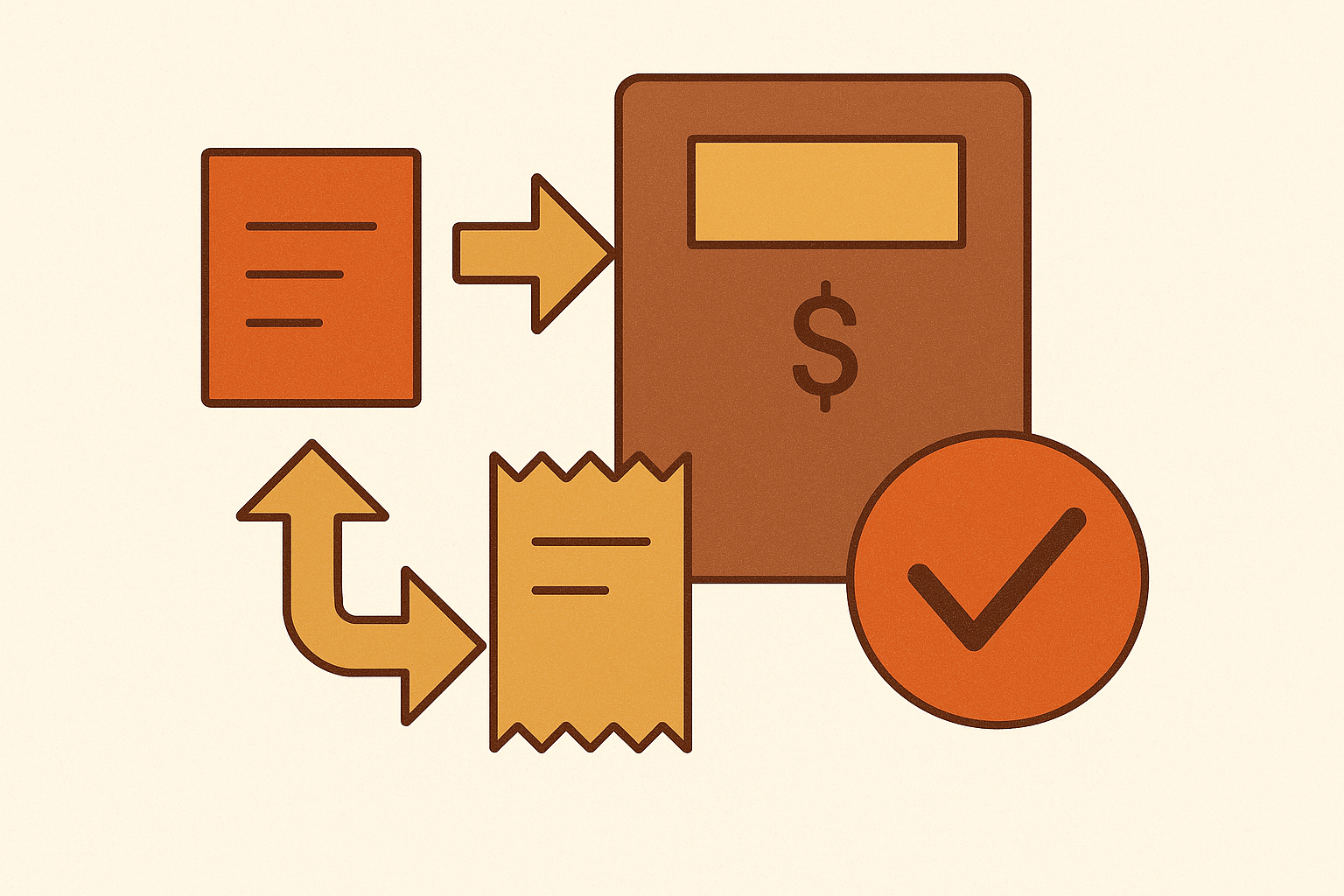 Cover illustration for “Three-Way Match Automation in Accounts Payable”