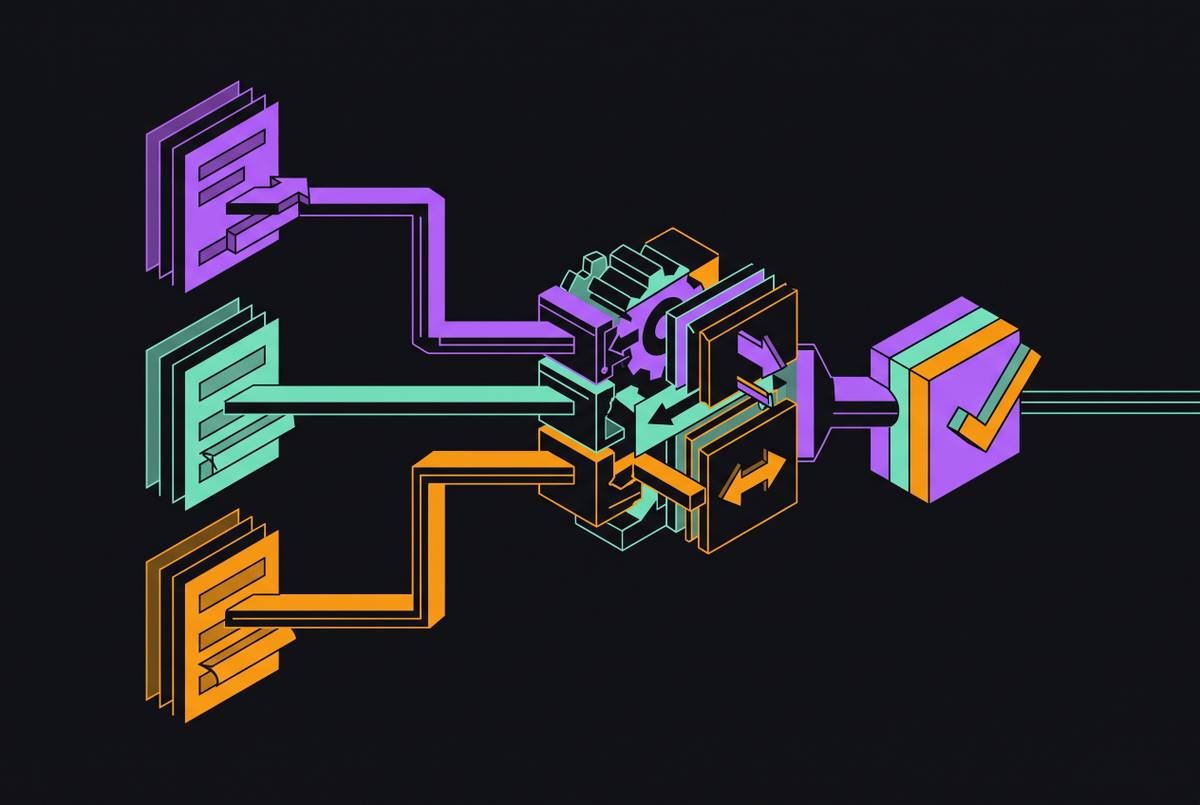 Cover illustration for “Three-Way Match Automation Pipeline for Accounts Payable”