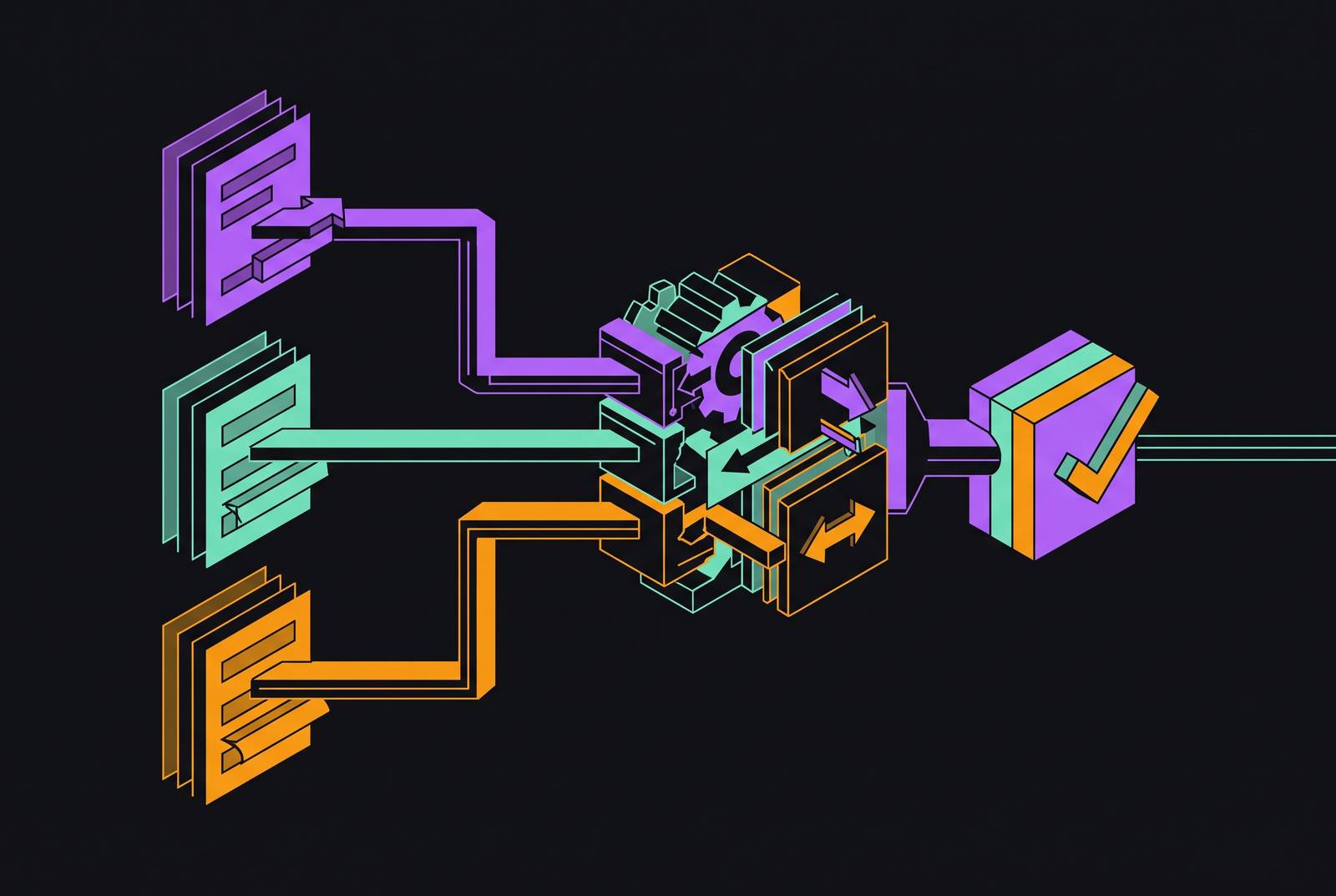 Cover illustration for “Three-Way Match Automation Pipeline for Accounts Payable”