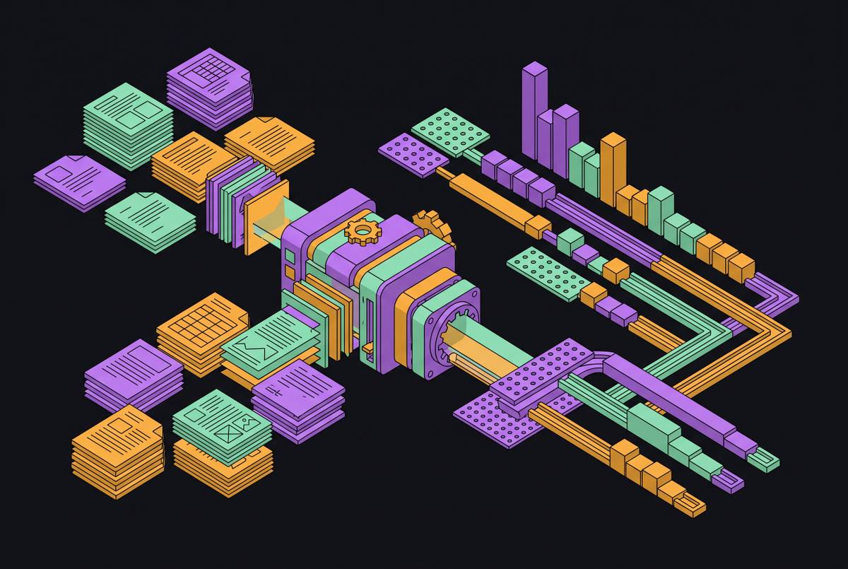 Cover illustration for “OCR Benchmarking Methodology for Production Document Types”