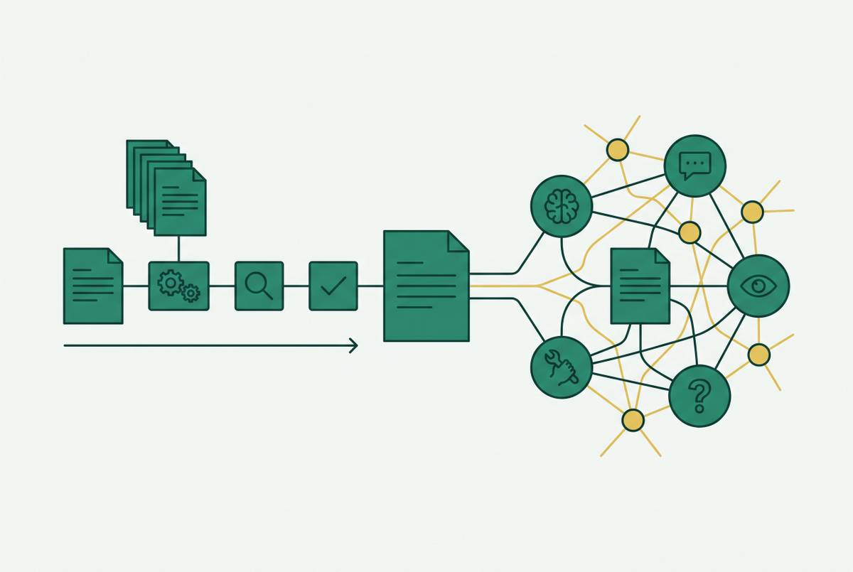 Cover illustration for “IDP vs Agentic AI for Document Processing”