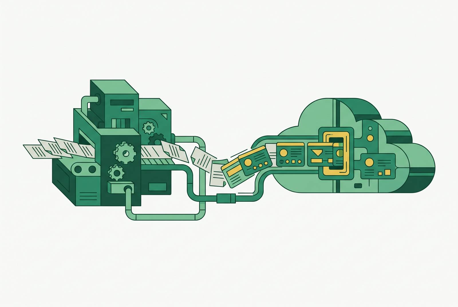 Cover illustration for “Migrating From a Legacy OCR Pipeline to a Managed IDP API”