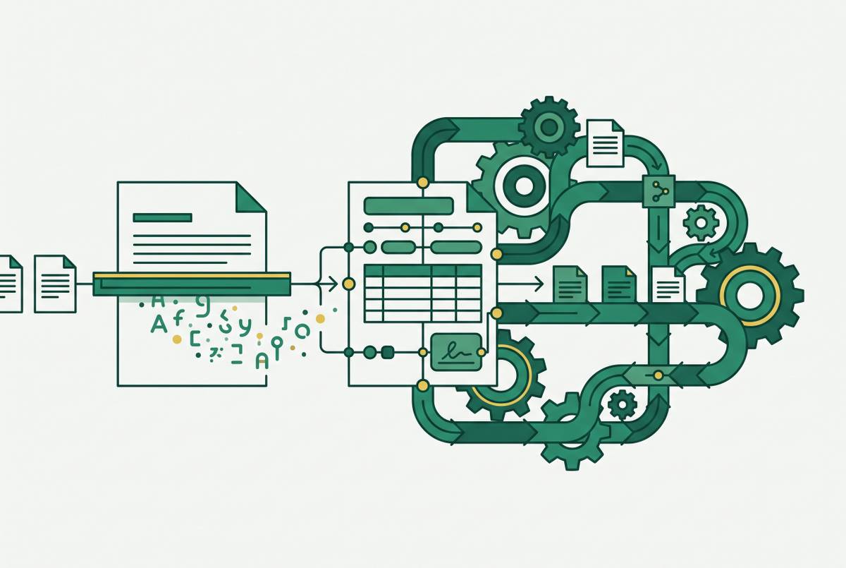 Cover illustration for “IDP vs OCR vs RPA in Document Workflows”