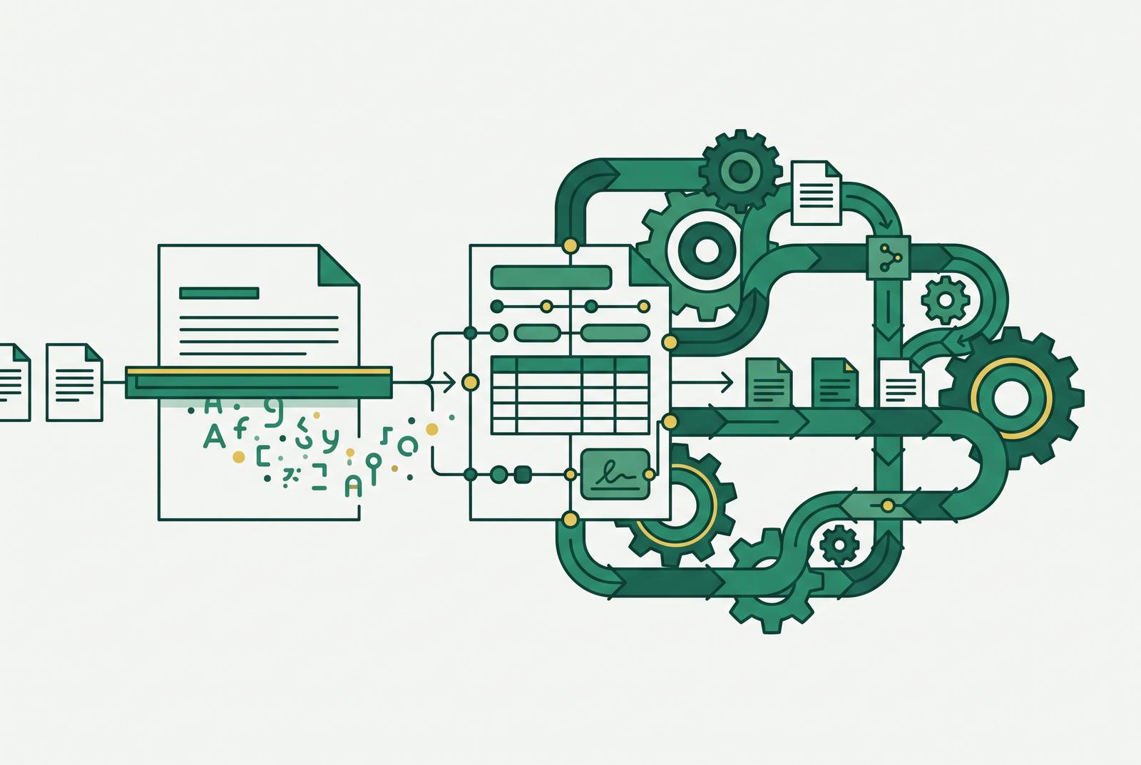 Cover illustration for “IDP vs OCR vs RPA in Document Workflows”