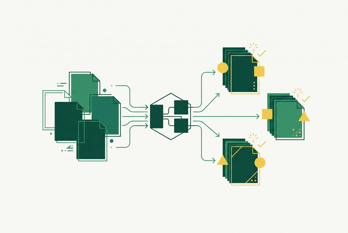 Cover illustration for “Document Classification in IDP Pipelines”