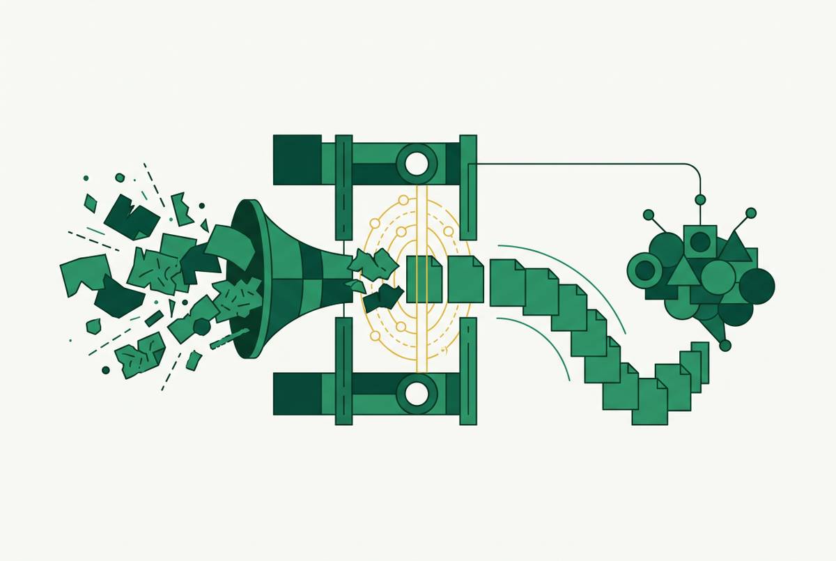 Cover illustration for “Eliminating Garbage-In at the Document Ingestion Layer Before It Reaches Your LLM”