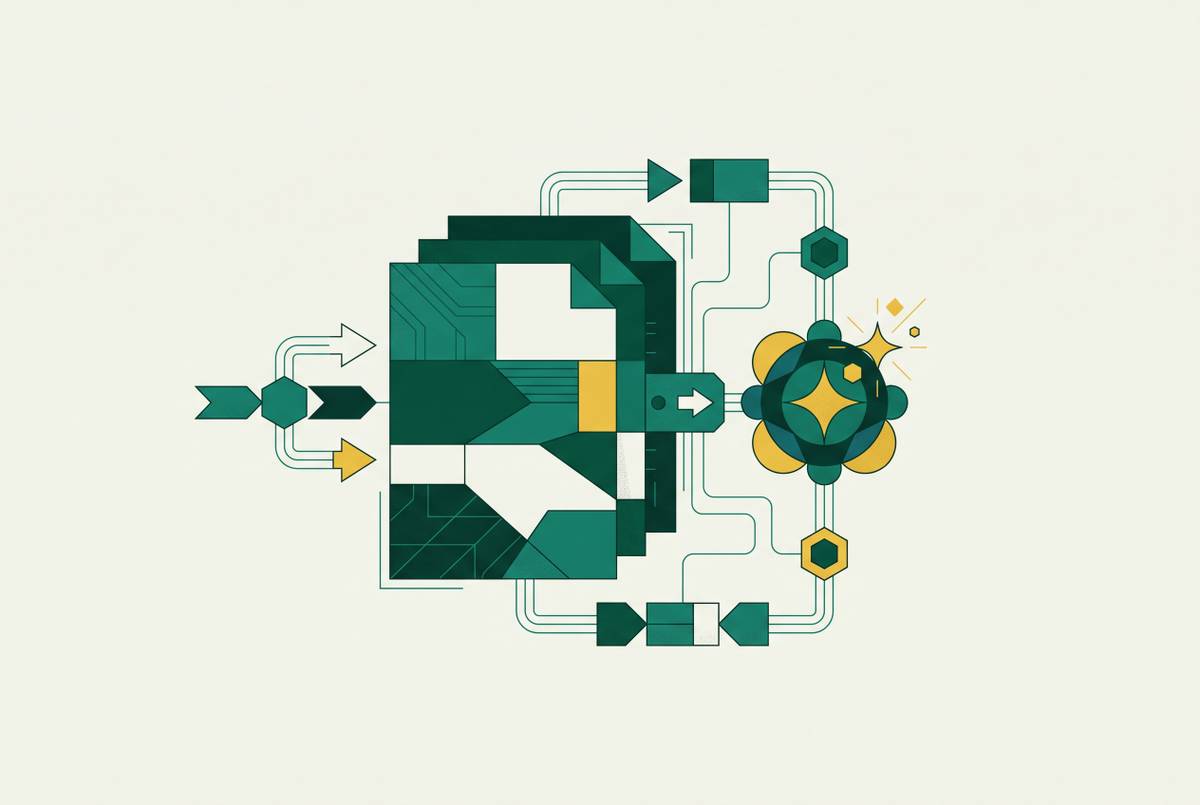 Cover illustration for “Generative AI and IDP Integration Patterns”