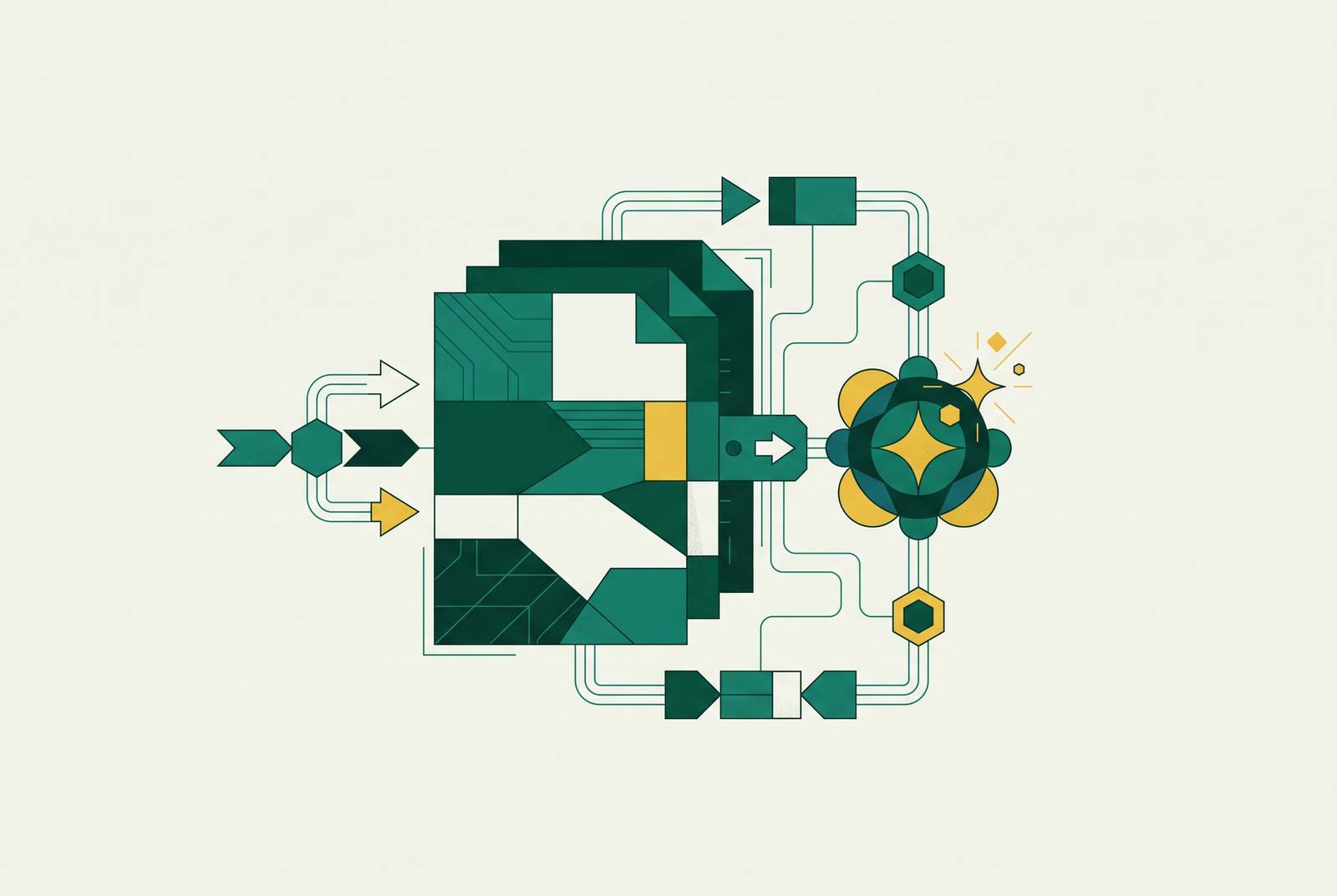 Cover illustration for “Generative AI and IDP Integration Patterns”