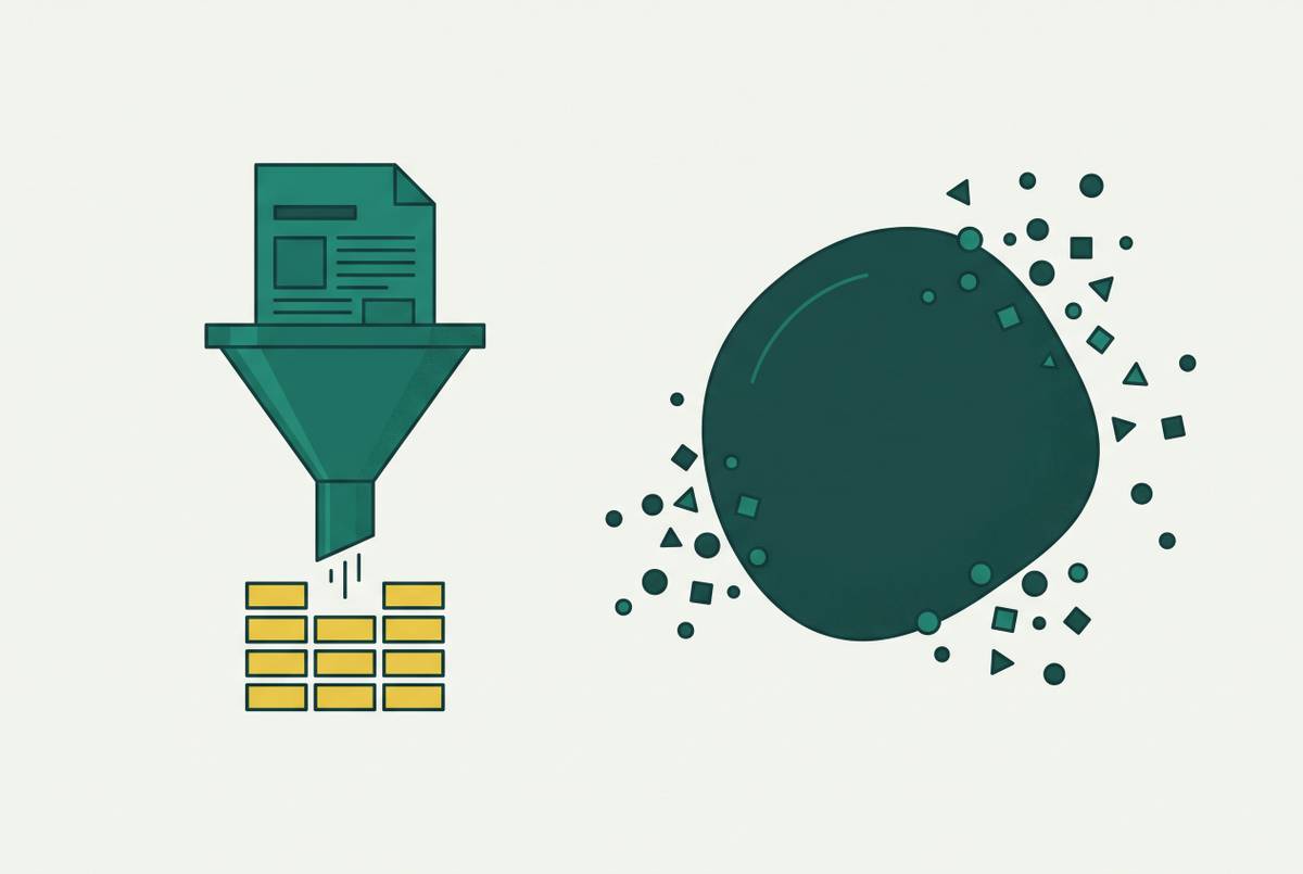 Cover illustration for “Document-Specific Foundation Models vs General LLMs for Extraction”