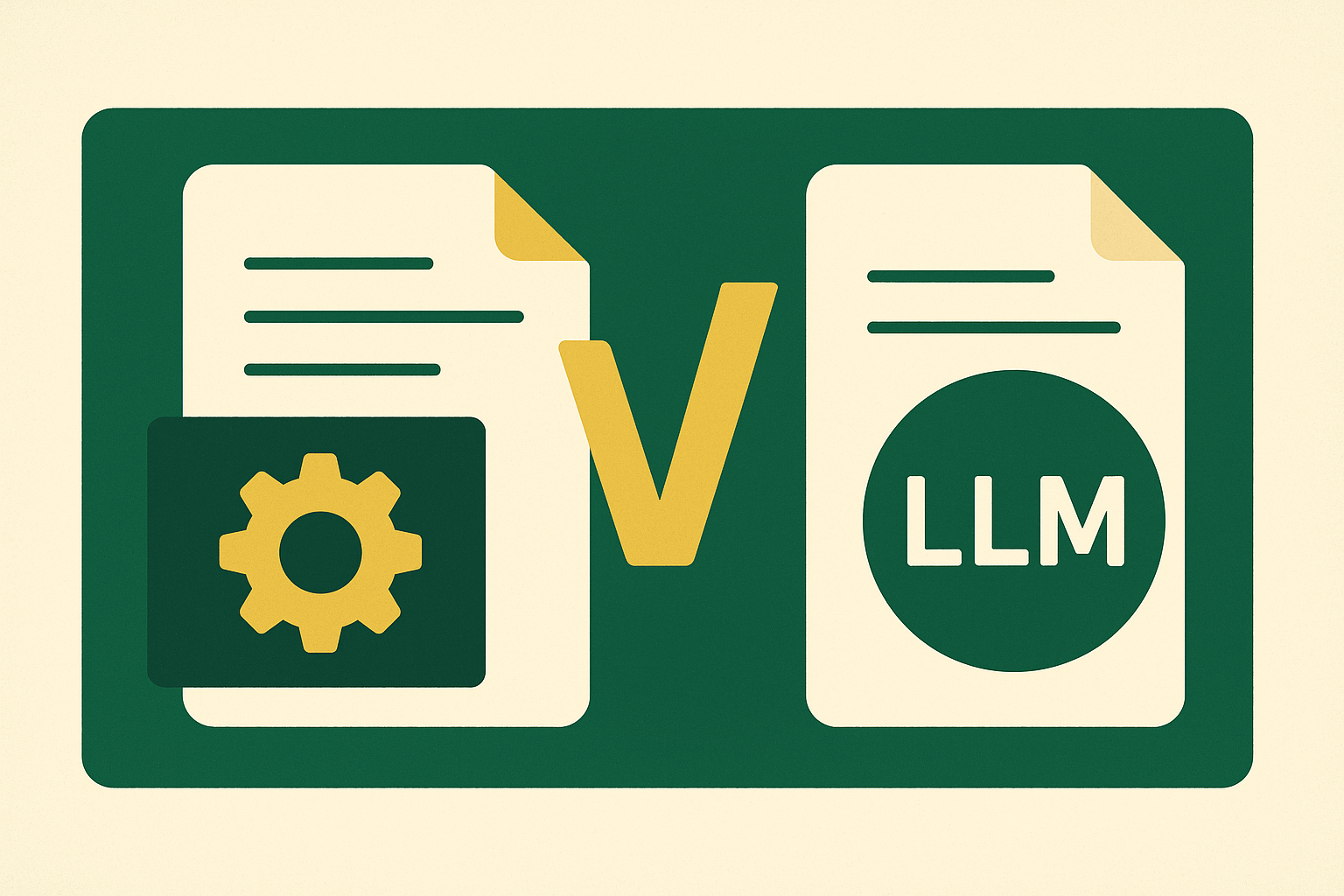 Cover illustration for “Document-Specific Foundation Models vs General LLMs for Extraction”