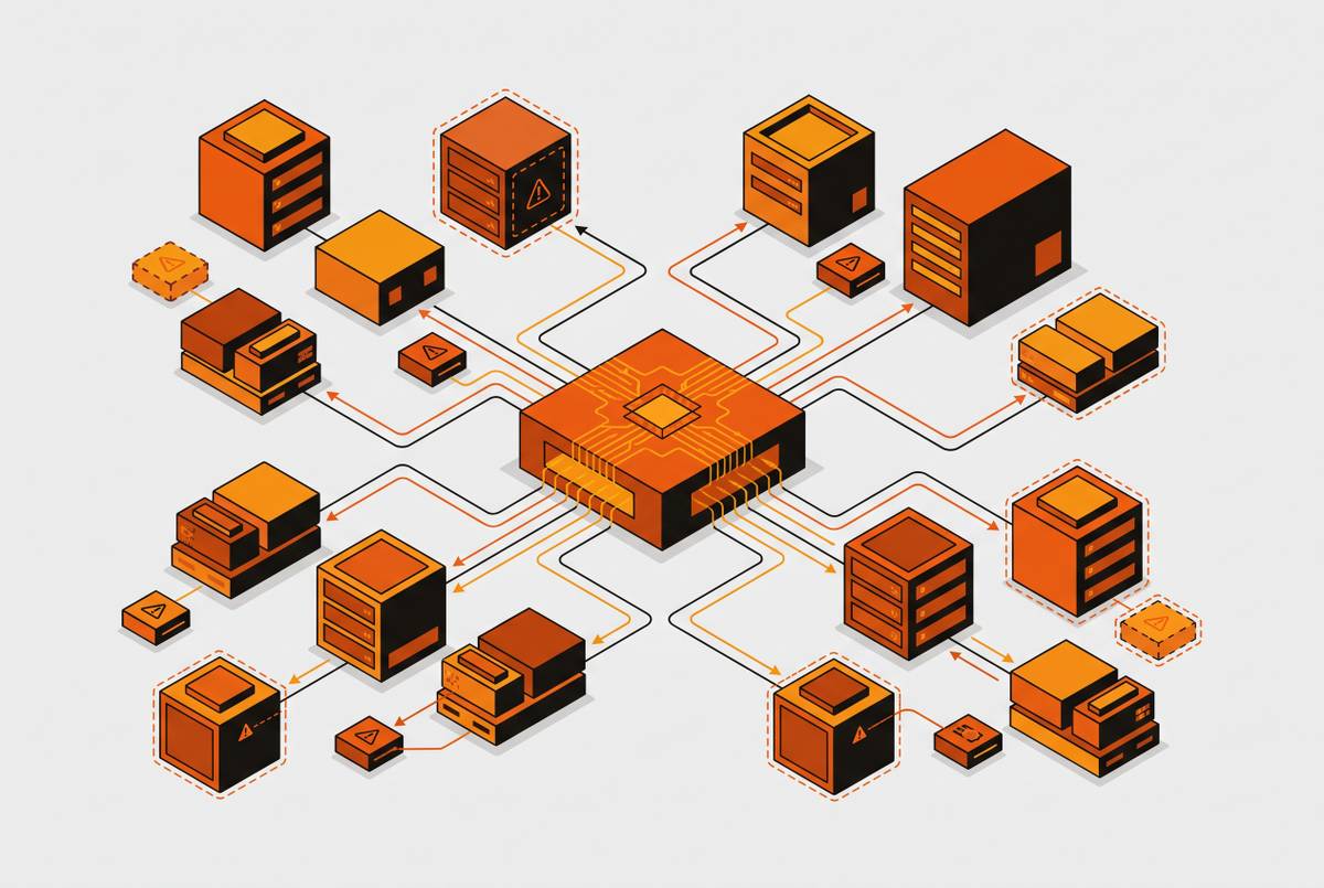 Cover illustration for “Autonomous Root Cause Analysis in Distributed Systems”