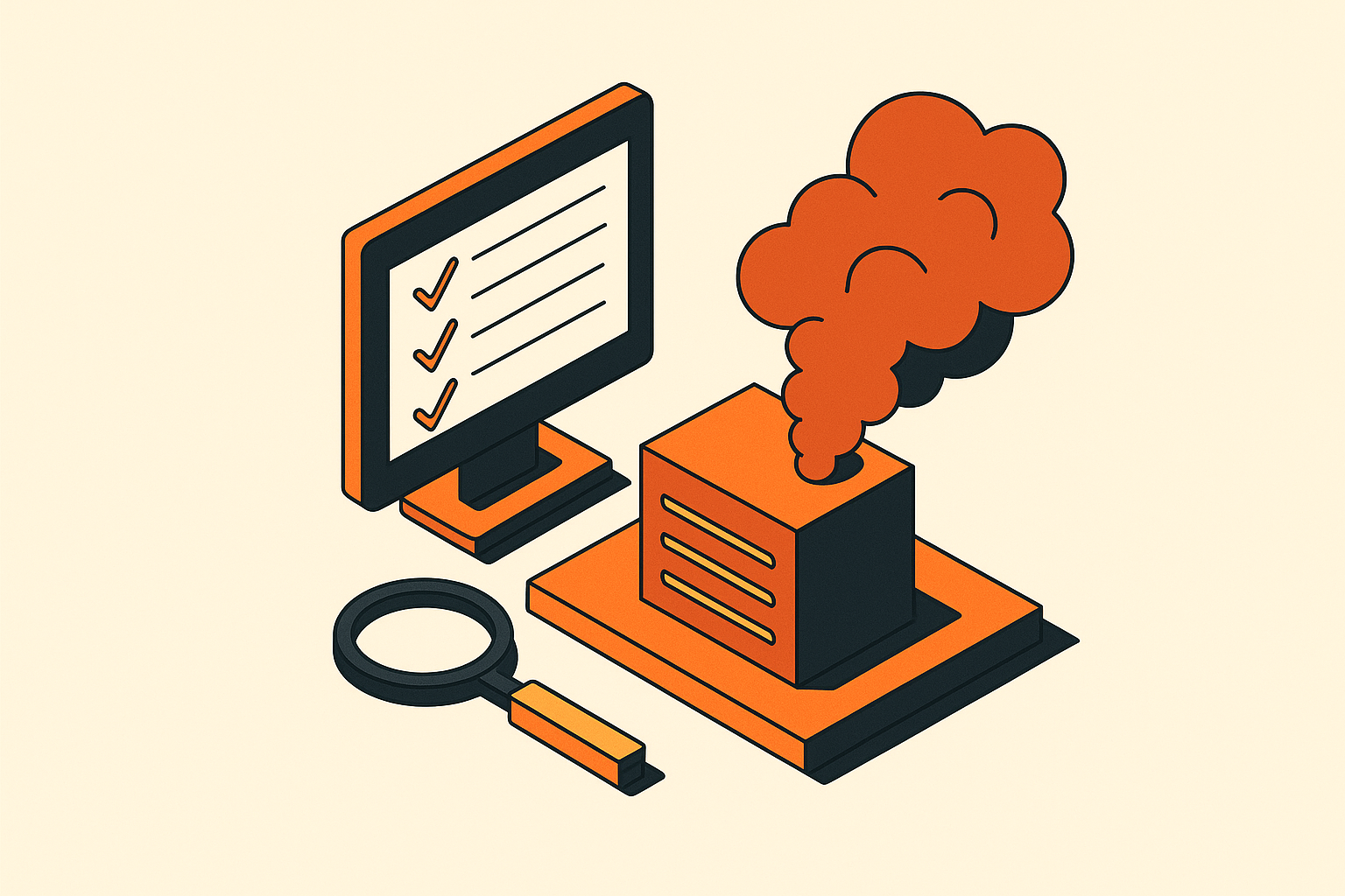Cover illustration for “Smoke Testing in Production After Deployment”