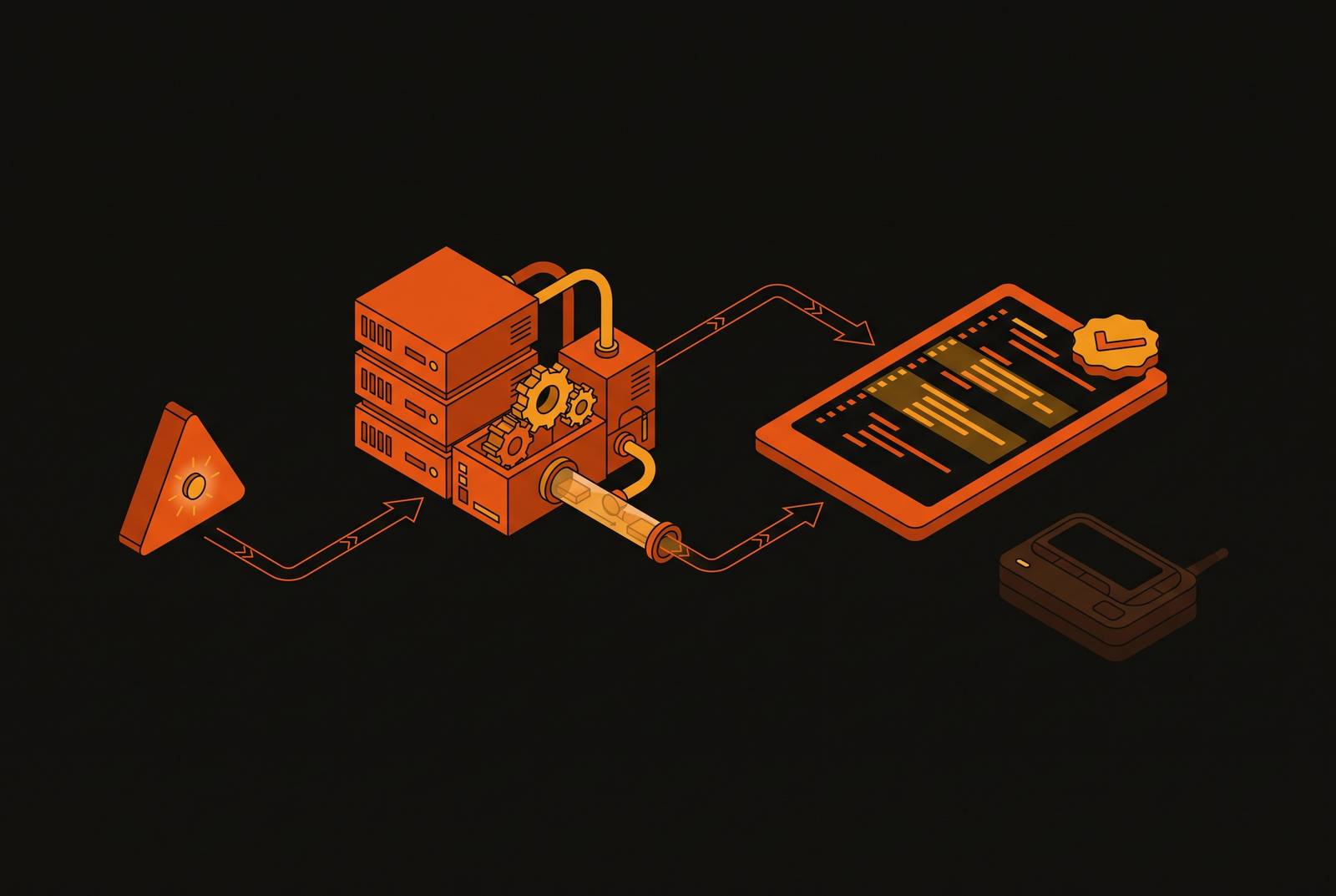 Cover illustration for “From Alert to Reviewed Pull Request Without Paging On-Call”