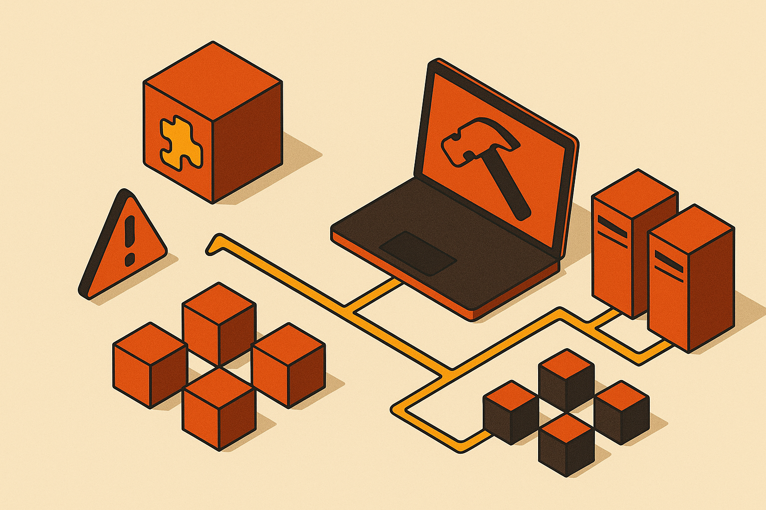 Cover illustration for “Integration Testing Limitations in Microservice Architectures”