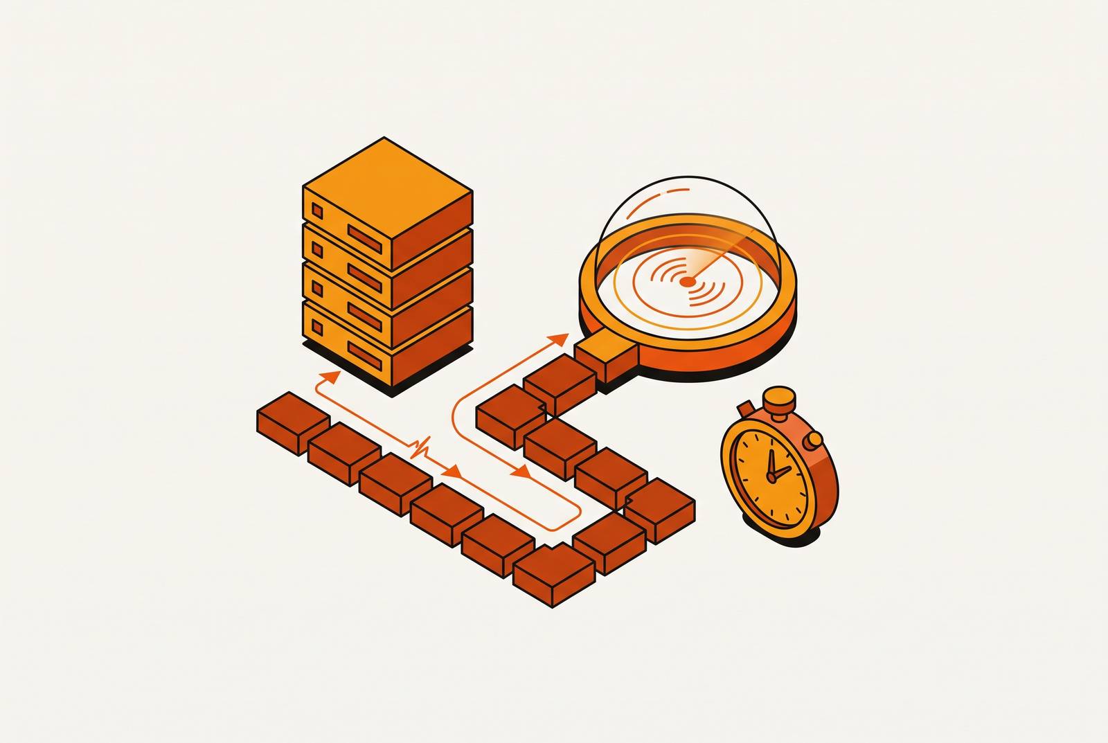 Cover illustration for “Mean Time to Detection in Production Engineering”