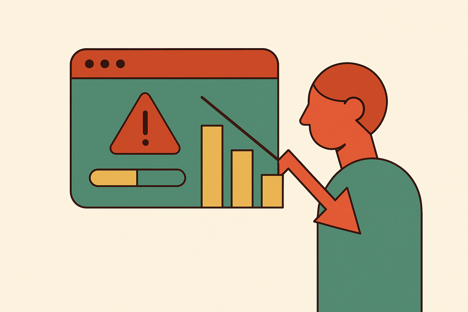 Cover illustration for “Production Incident Impact on User Retention Metrics”