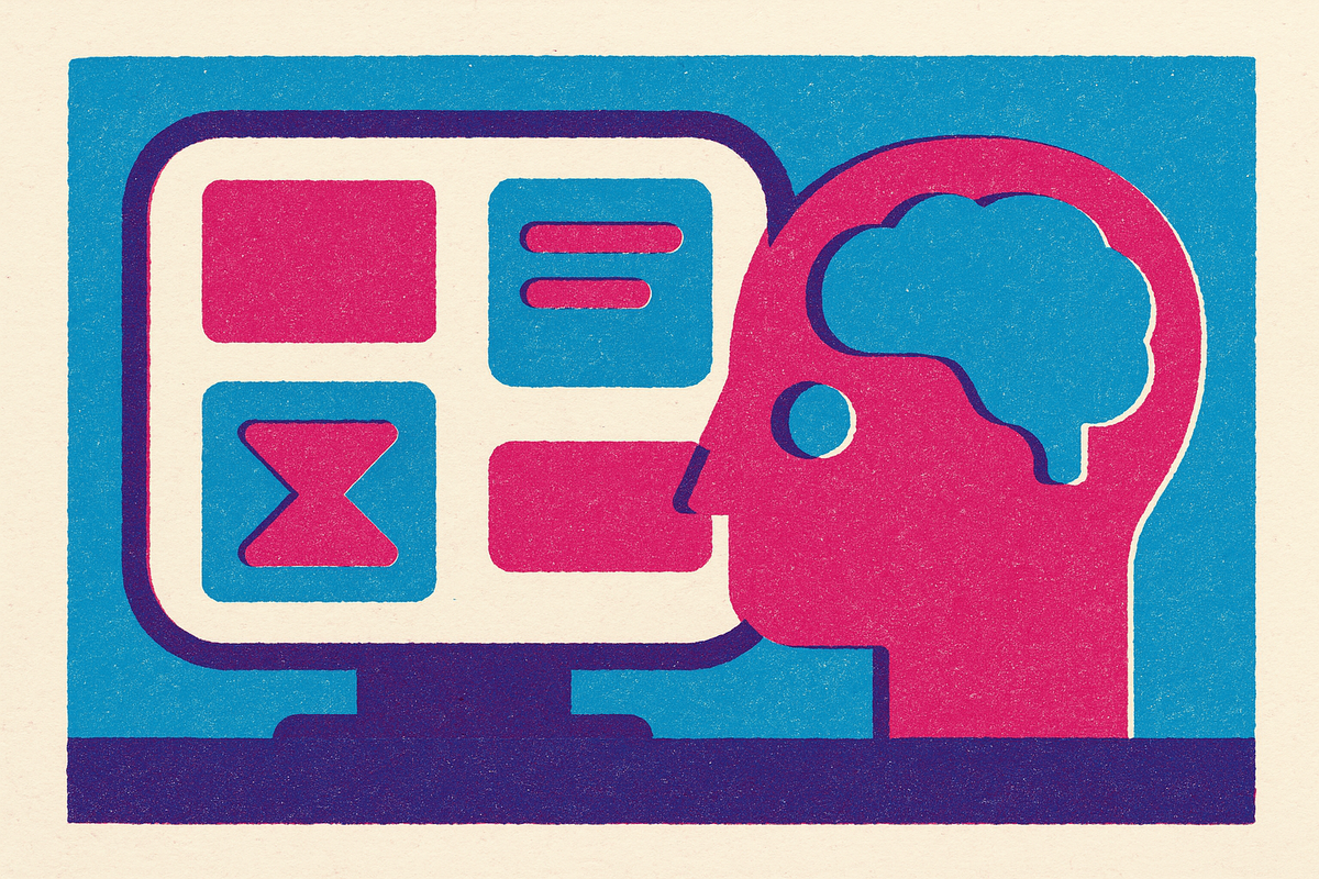 Cover illustration for “Native Ad Formats vs Display Formats Inside AI Interfaces”