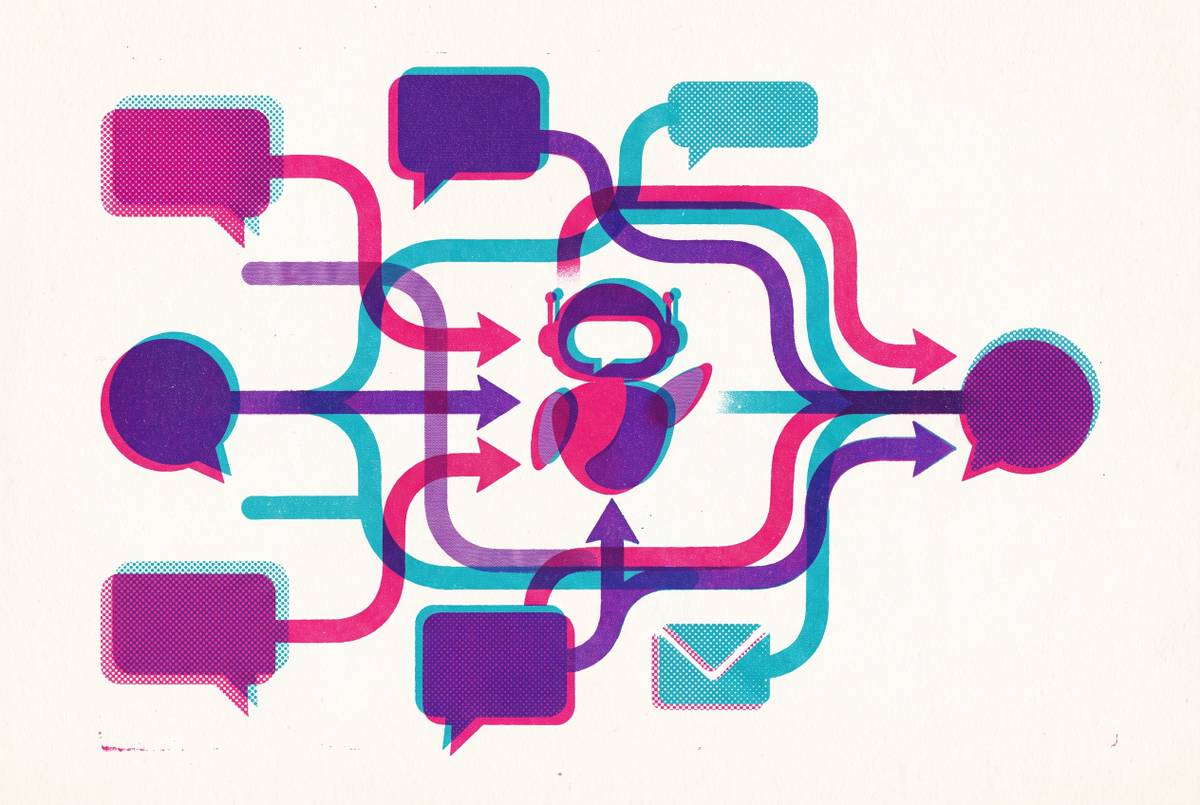 Cover illustration for “Attribution Models for Assistant-Mediated Conversions”