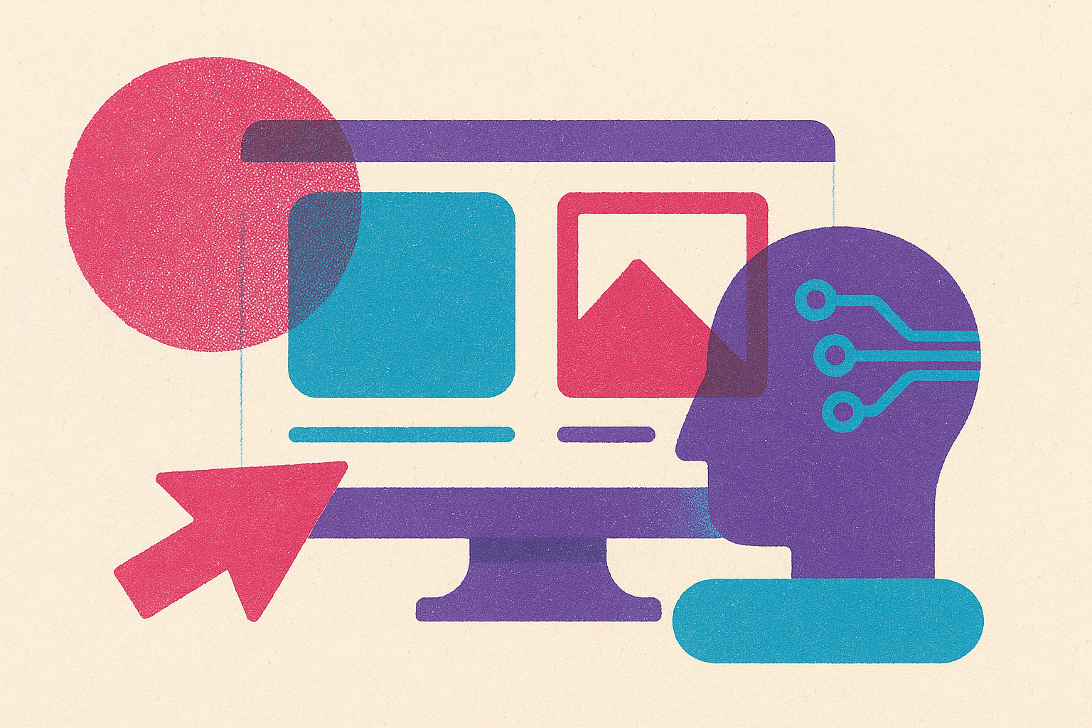 Cover illustration for “Native Ad Formats vs Display Formats Inside AI Interfaces”