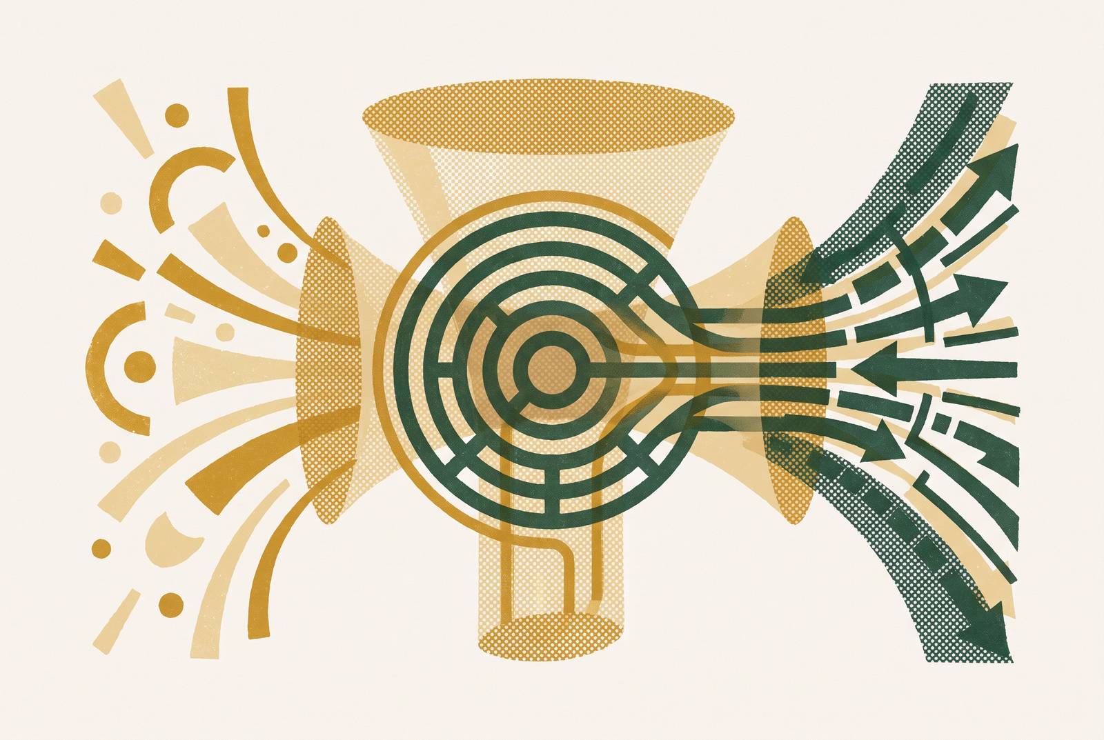 Cover illustration for “Demand Capture vs Demand Generation in an AI-Mediated Funnel”