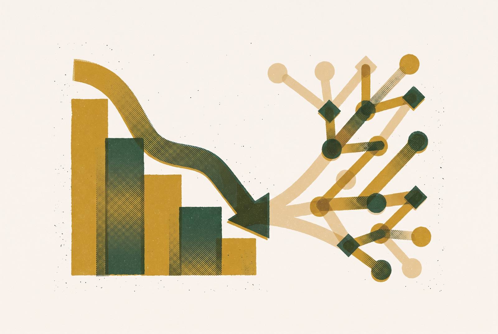 Cover illustration for “Social Paid Media Efficiency Decline and AI Channel Alternatives”