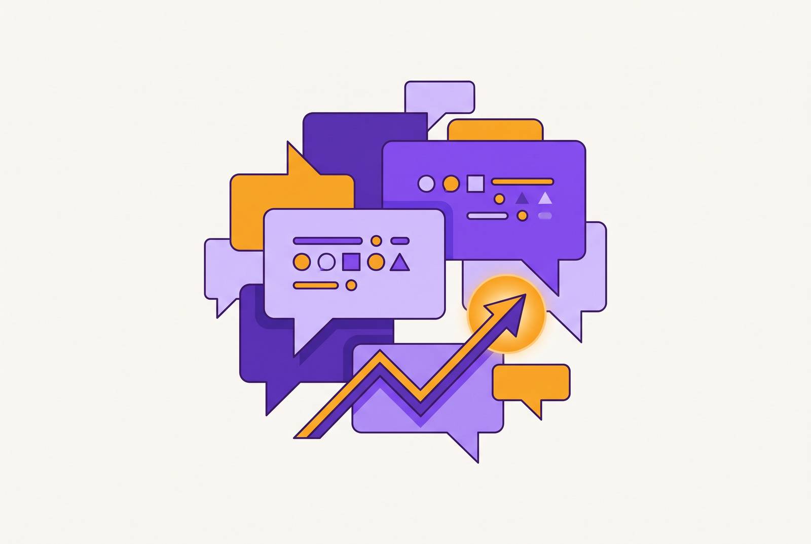 Cover illustration for “Linguistic Markers of Purchase Readiness in User Prompts”