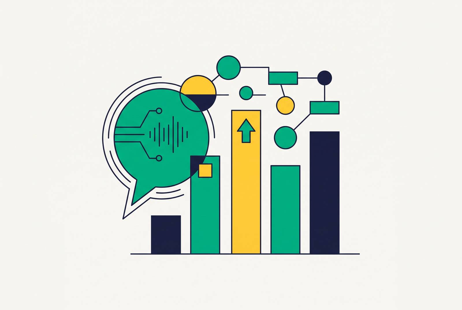 Cover illustration for “Conversational AI Ad Performance Benchmarks by Vertical”