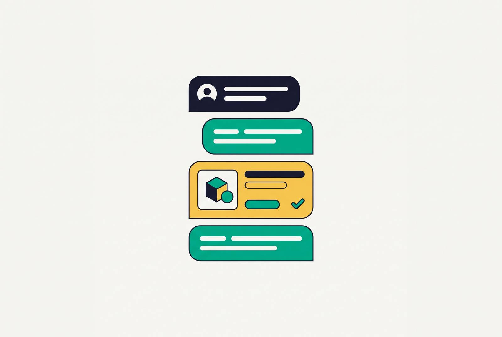 Cover illustration for “Native Ad Design Principles for AI Chat Interfaces”
