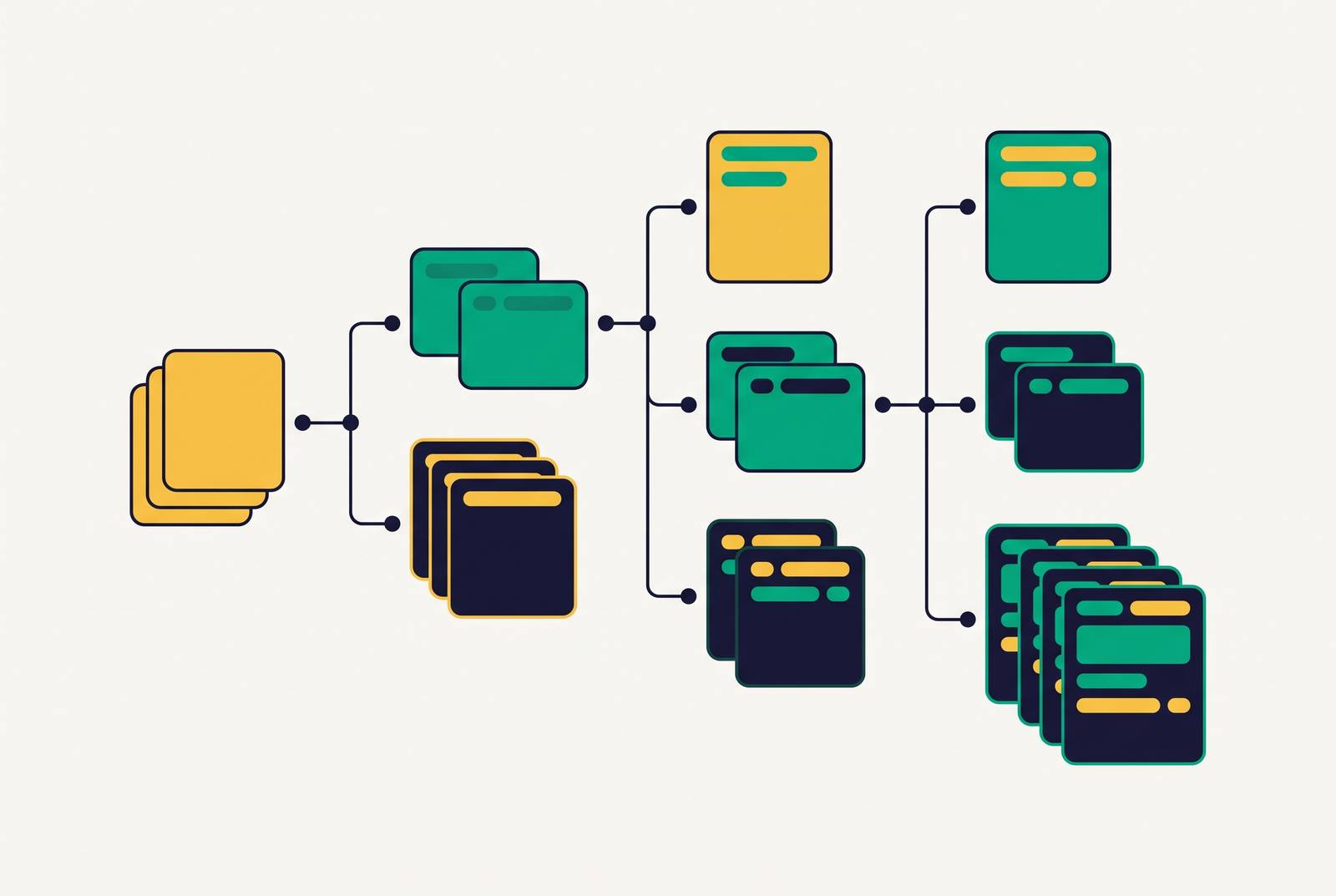 Cover illustration for “Creative Versioning by Conversation Stage and Intent Depth”