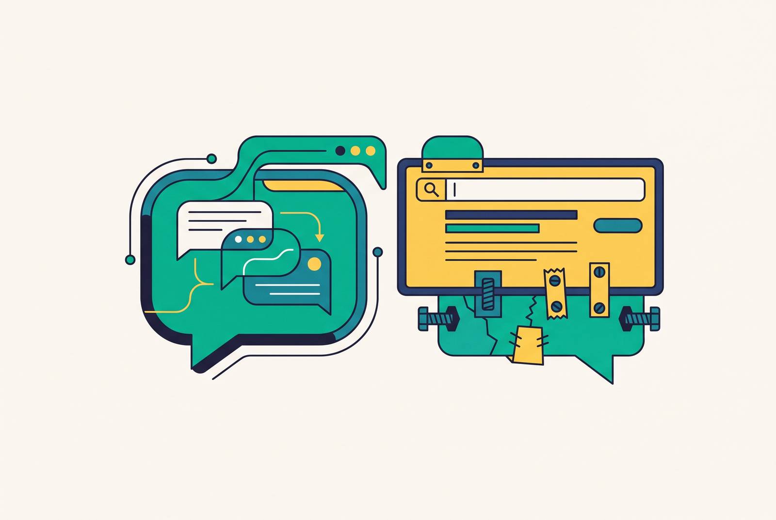 Cover illustration for “Platforms Purpose-Built for AI Conversation Placement Versus Search Ad Retrofits”