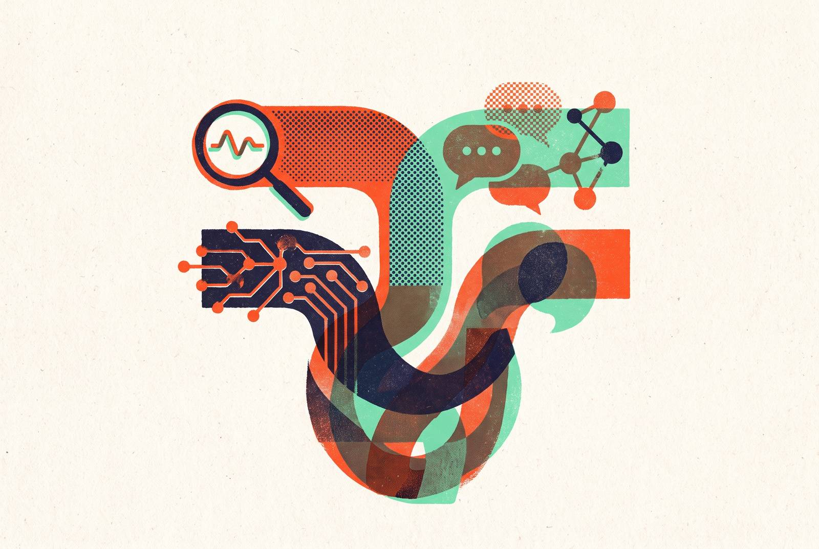 Cover illustration for “Media Mix Modeling for Campaigns Spanning Search, Social, and AI Channels”